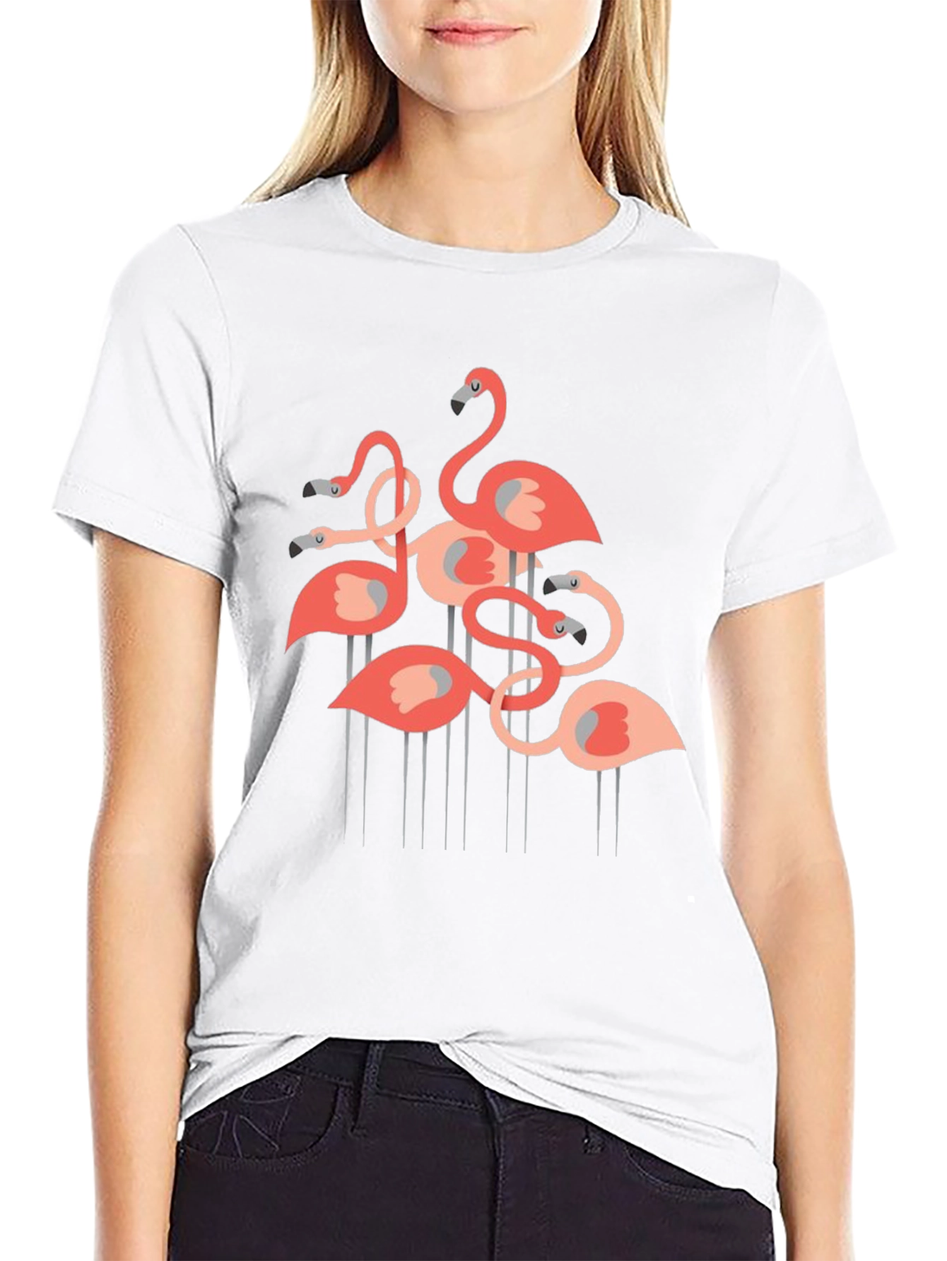 Black Flamingo Graphic Tee - Stylish & Fun! view 9