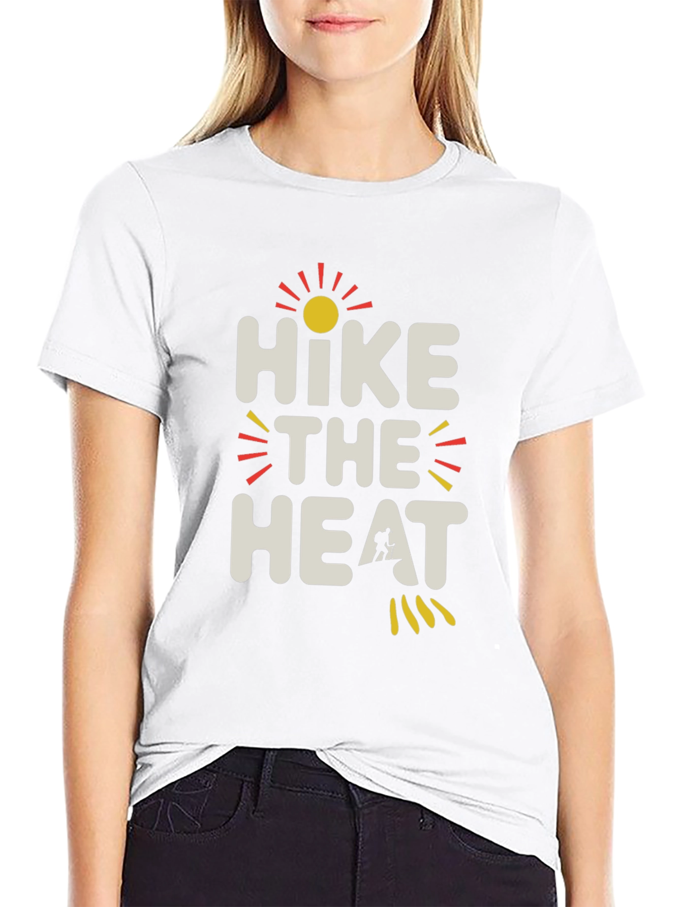 Black Hike the Heat Graphic Tee - Adventure Awaits! view 9