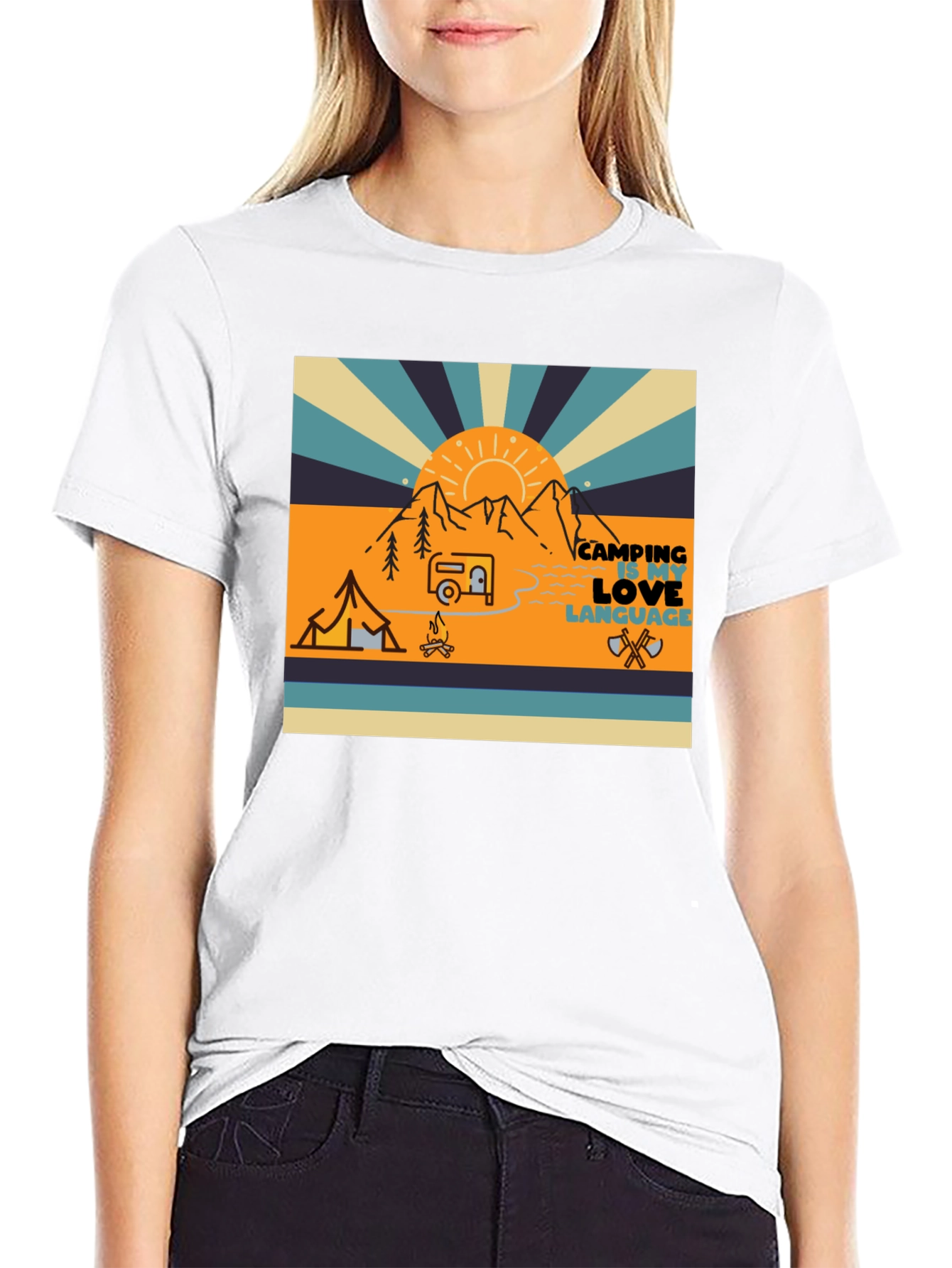 Camping Love Language Graphic T-Shirt - 9