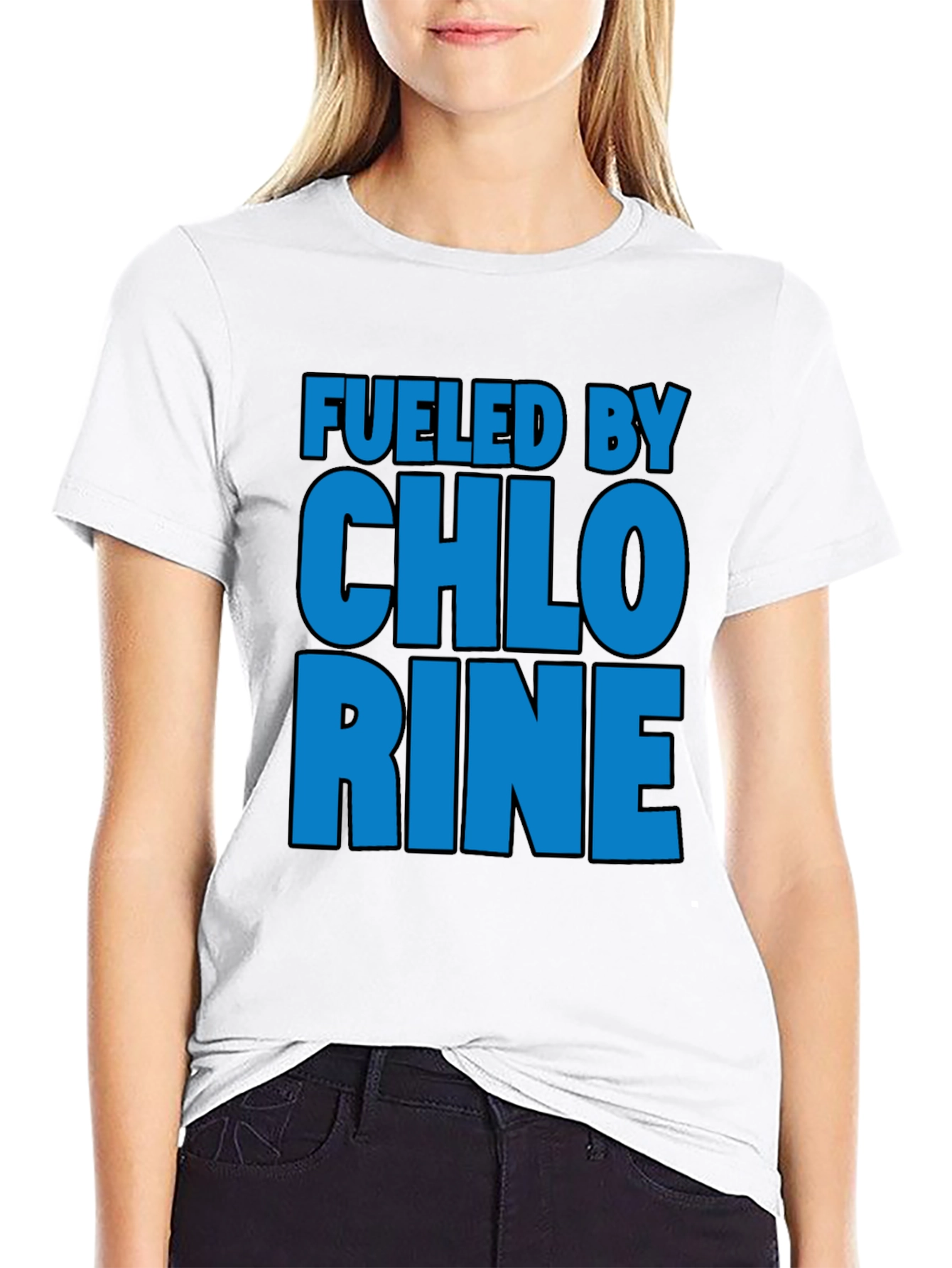 Fueled by Chlorine T-Shirt, Swim Team Apparel - 9