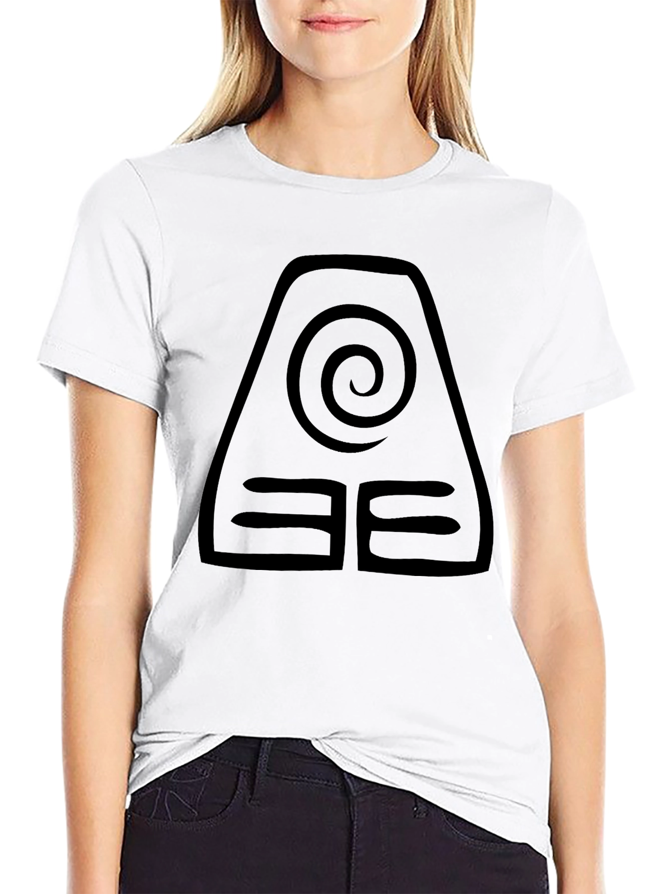 Black Earth Bending Symbol T-Shirt - Avatar Inspired Tee view 9