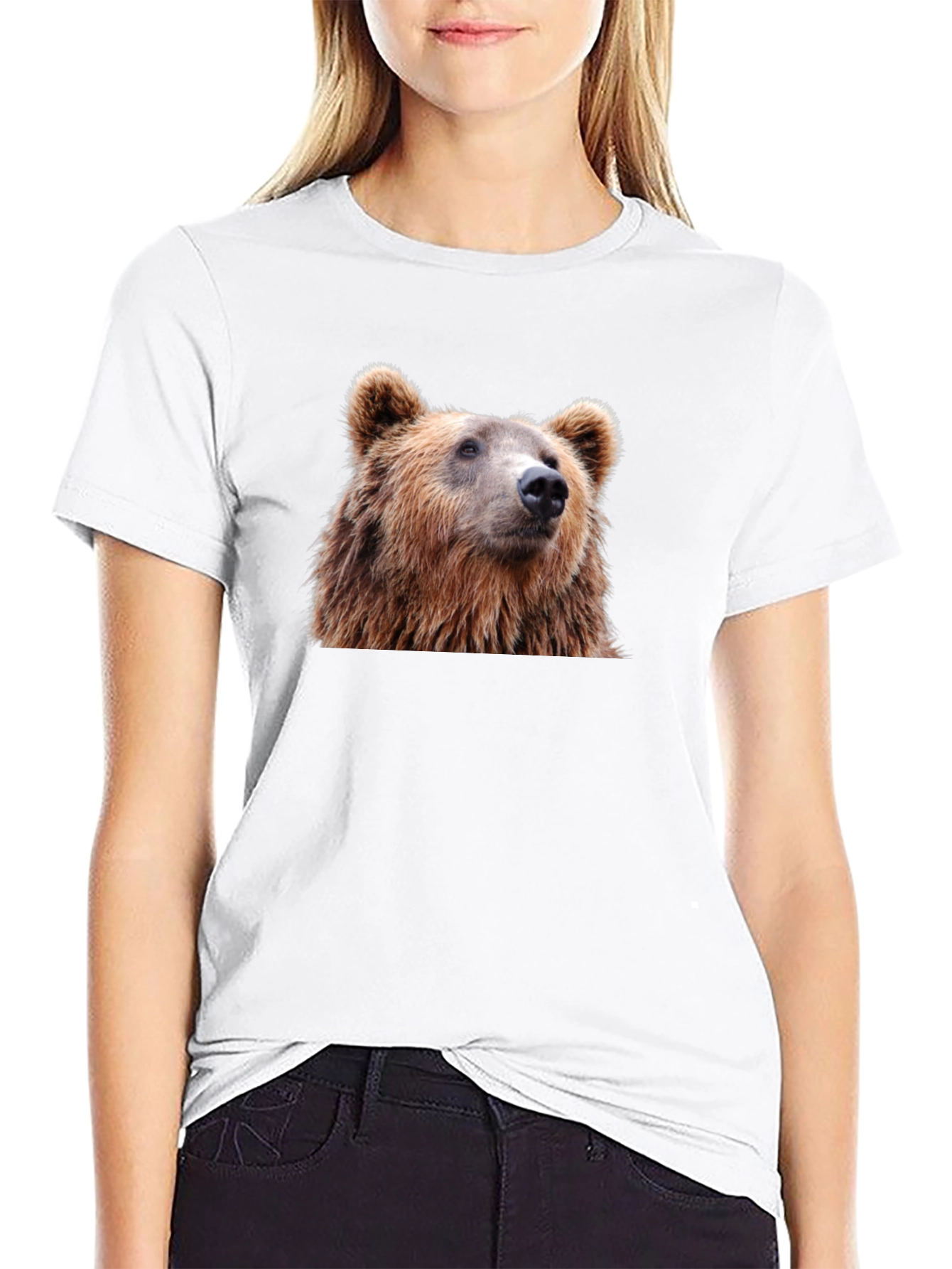 Black Bear Graphic Black T-Shirt view 9