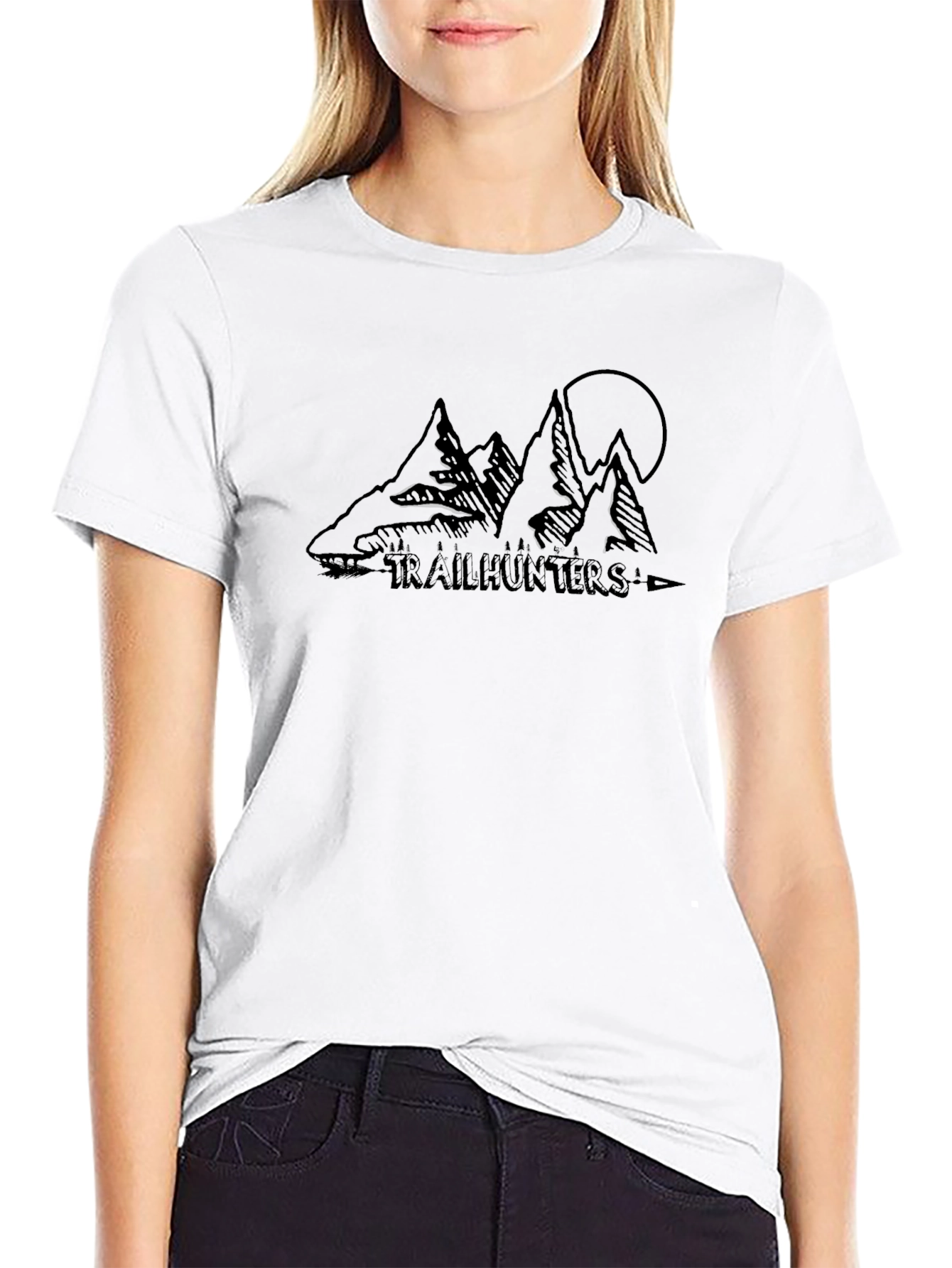 Black Trailhunters Mountain Graphic T-Shirt - Black view 9