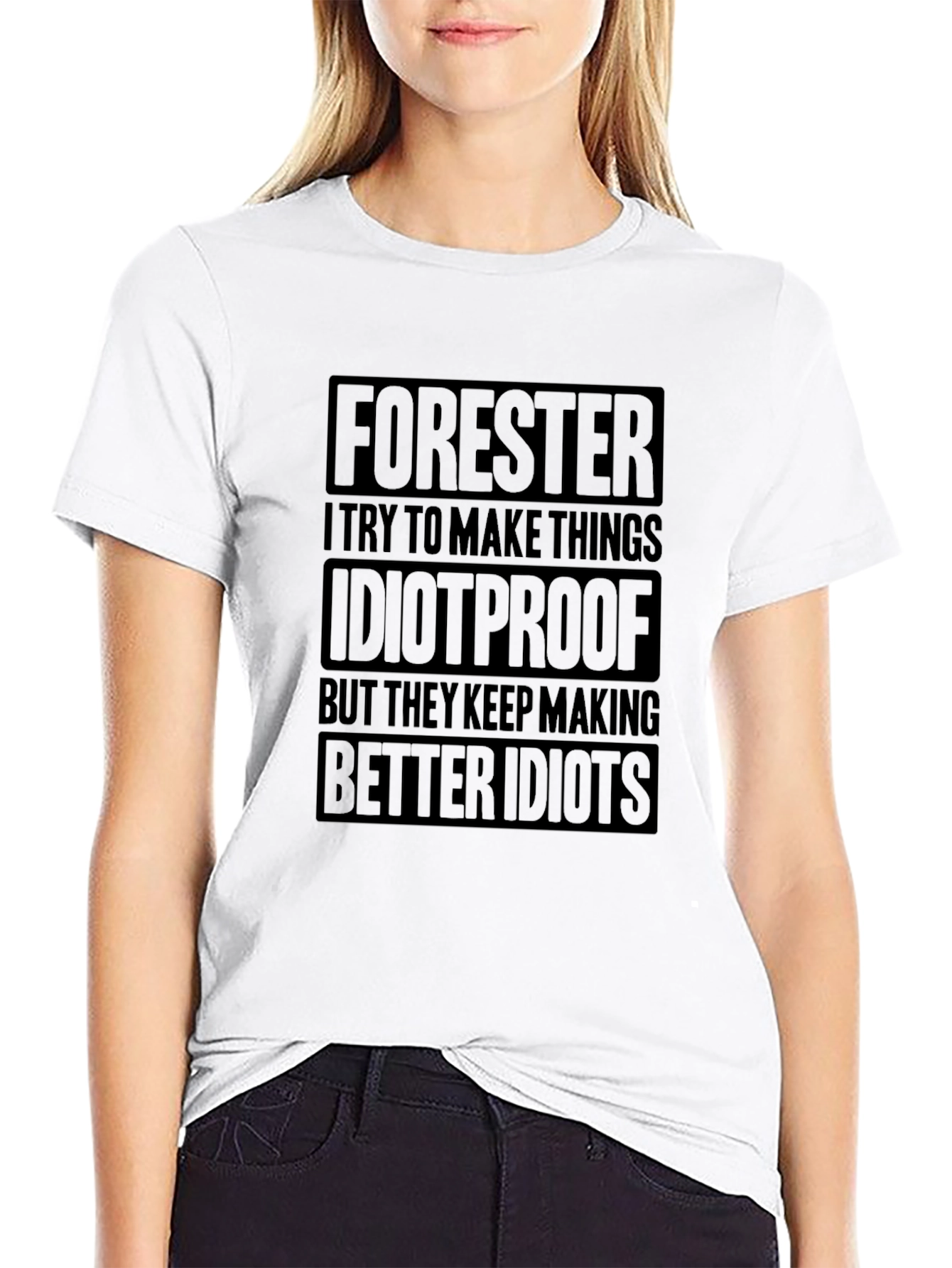 Black Forester Idiotproof Novelty Graphic T-Shirt view 9