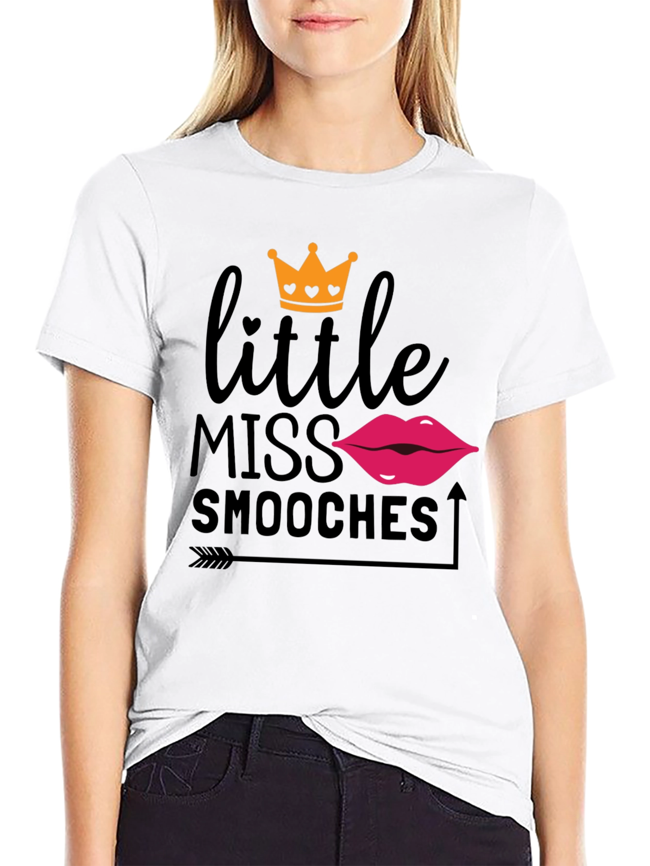 Little Miss Smooches T-Shirt - Cute Women's Top - 9