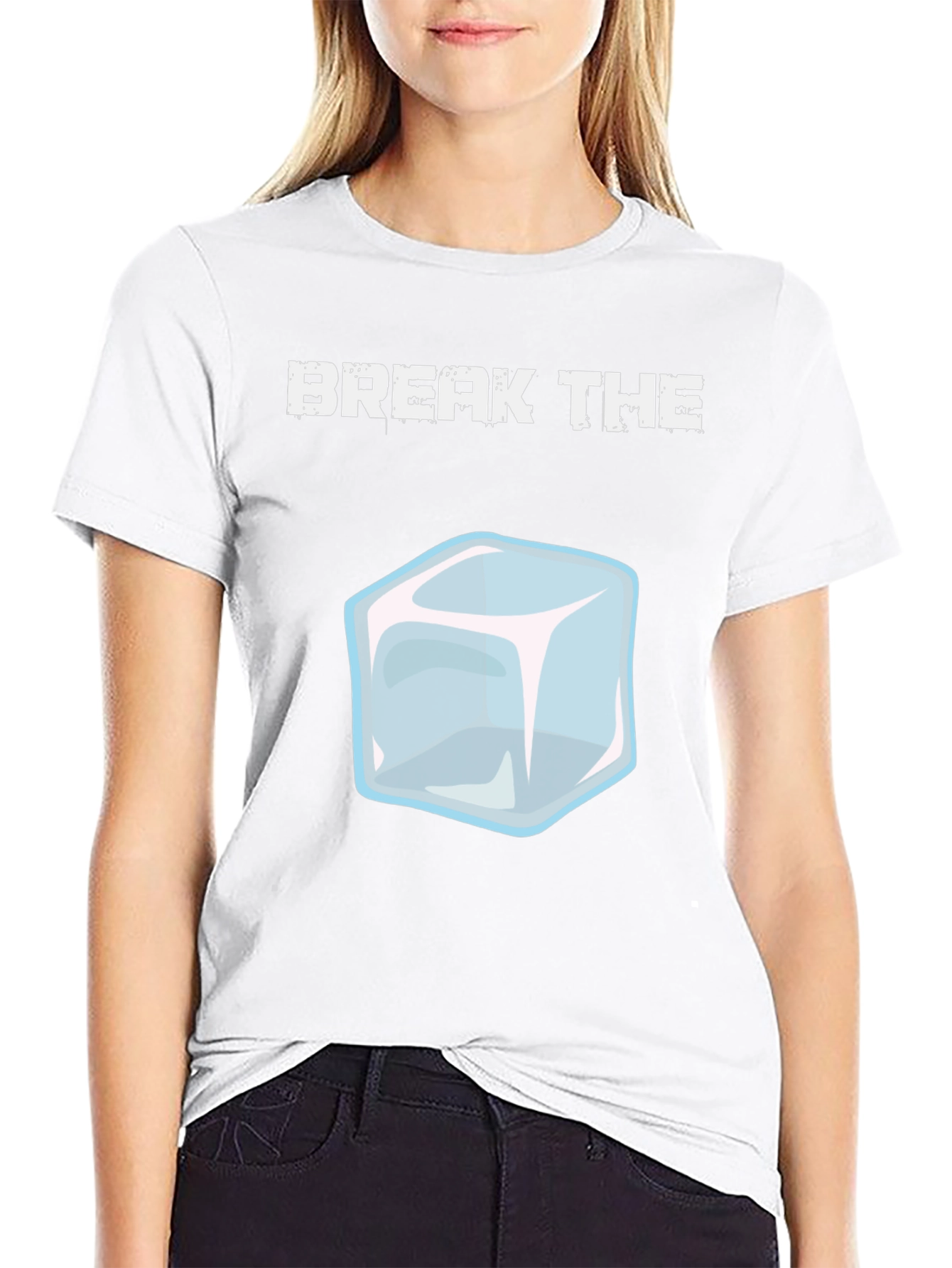 Black Break The Ice Graphic T-Shirt view 9