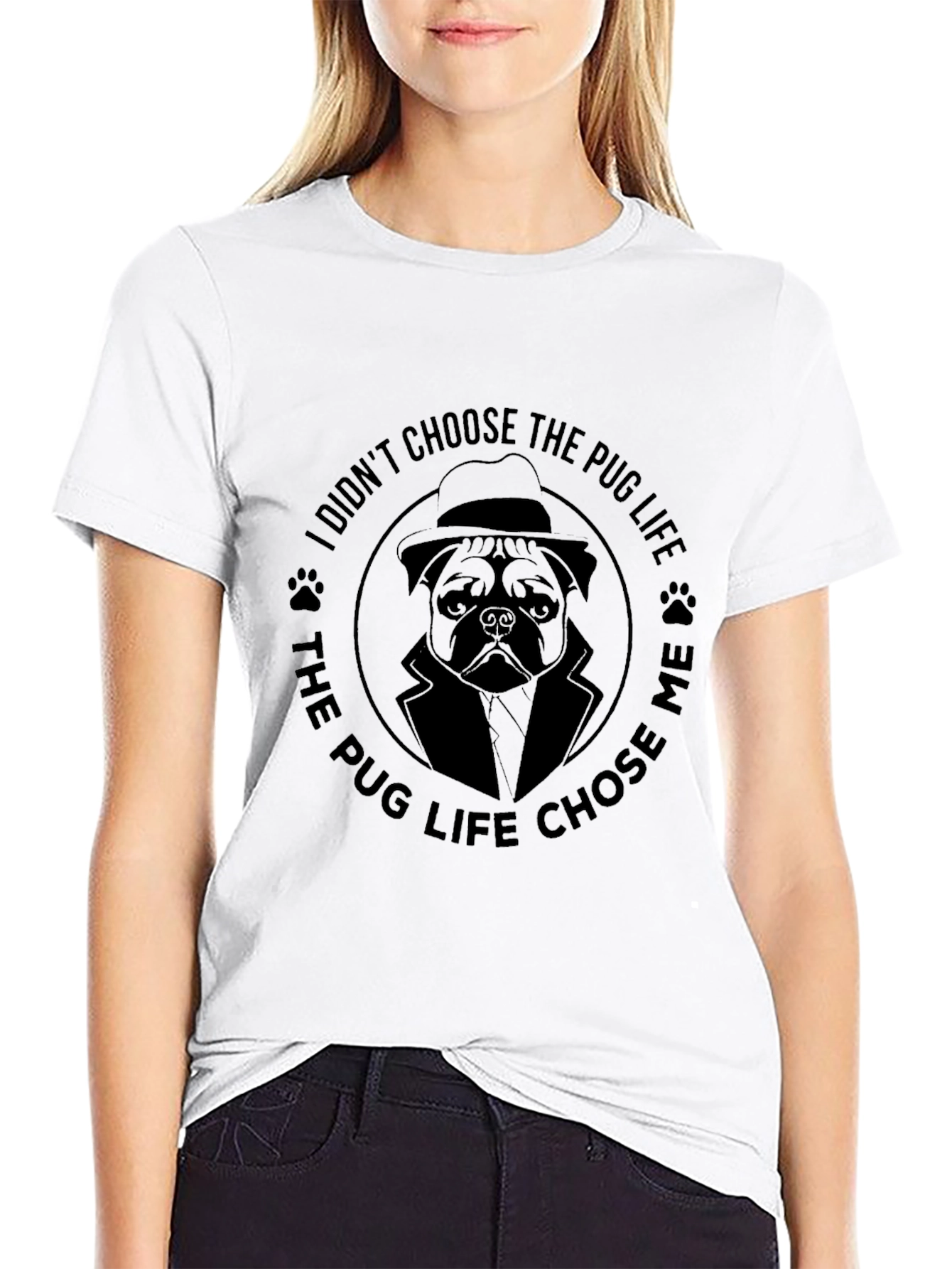 Black Pug Life T-Shirt - Black Graphic Tee for Dog Lovers view 9