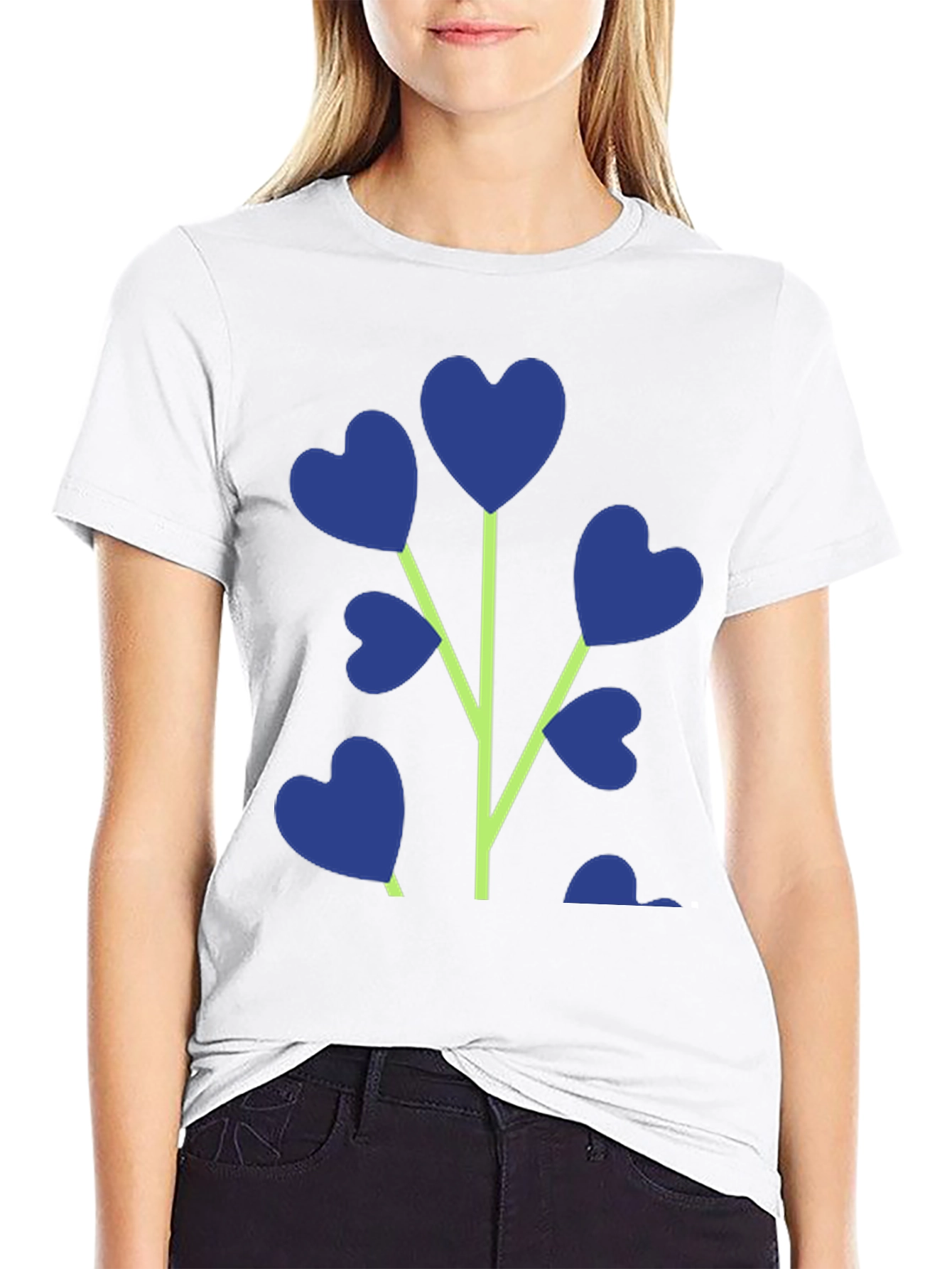 Black Heart Plant Graphic T-Shirt - Stylish Men's Tee view 9