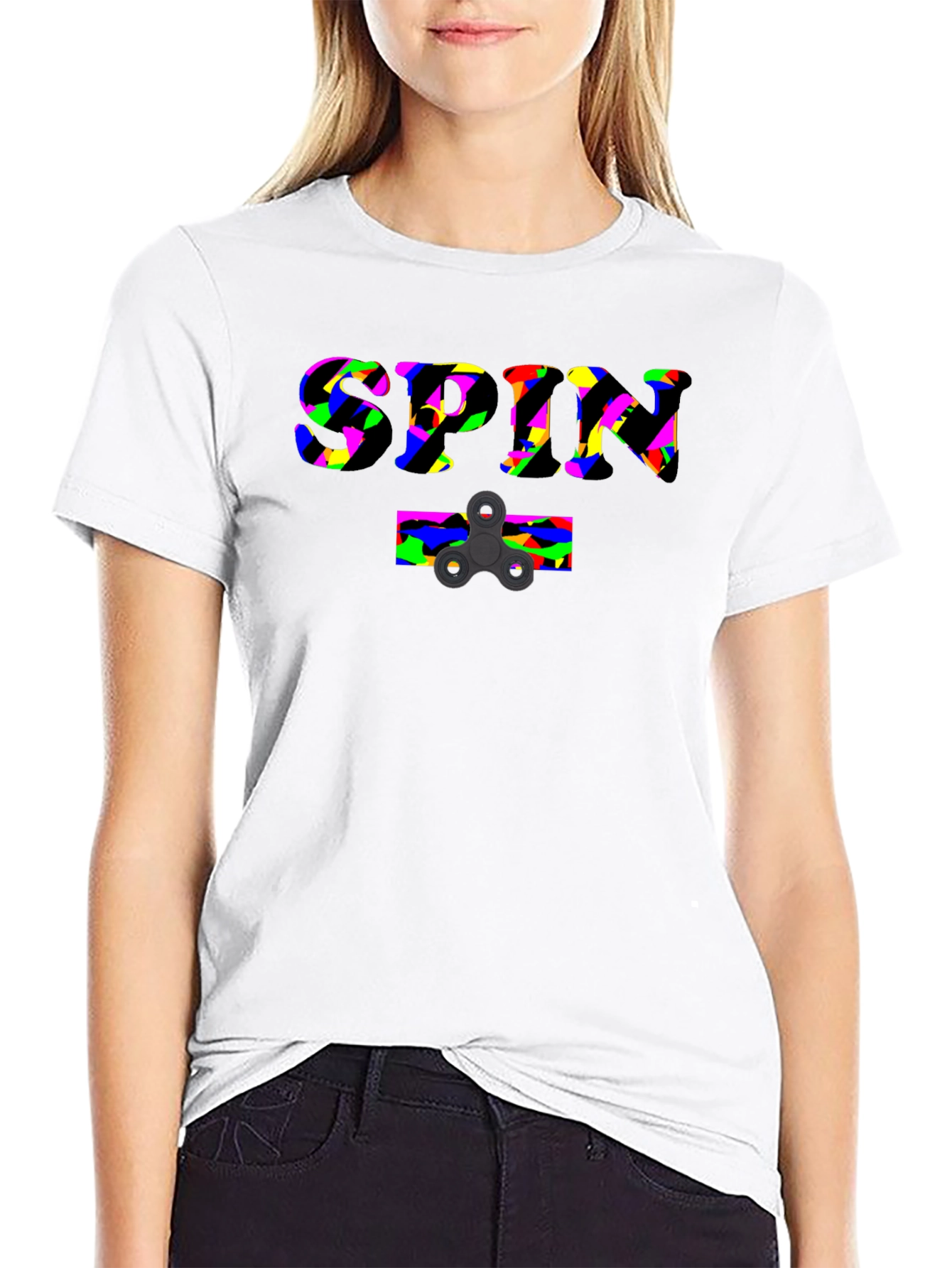 Spin T-Shirt - Novelty Fidget Spinner Design - 9