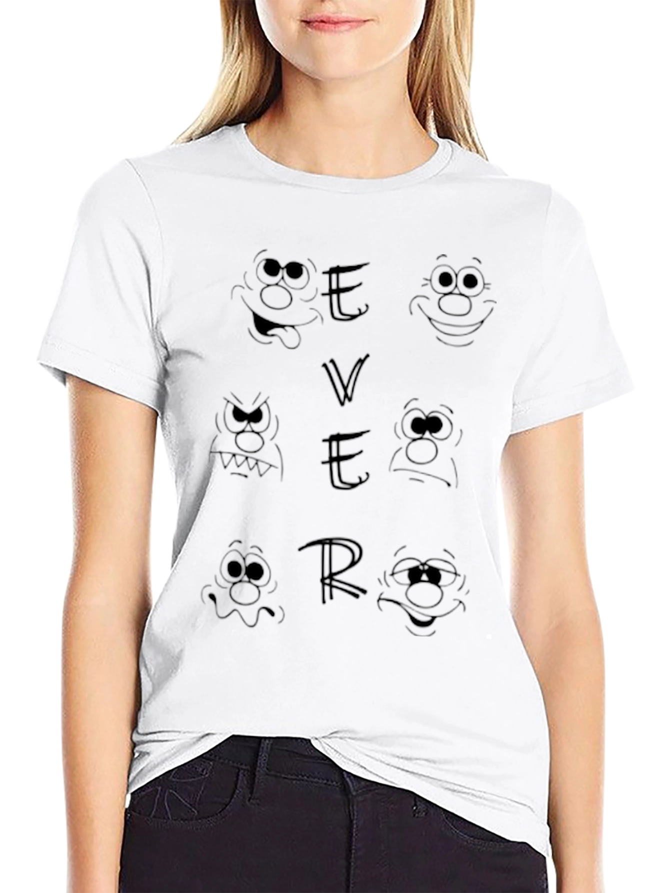 Black Funny Expressions T-Shirt view 9