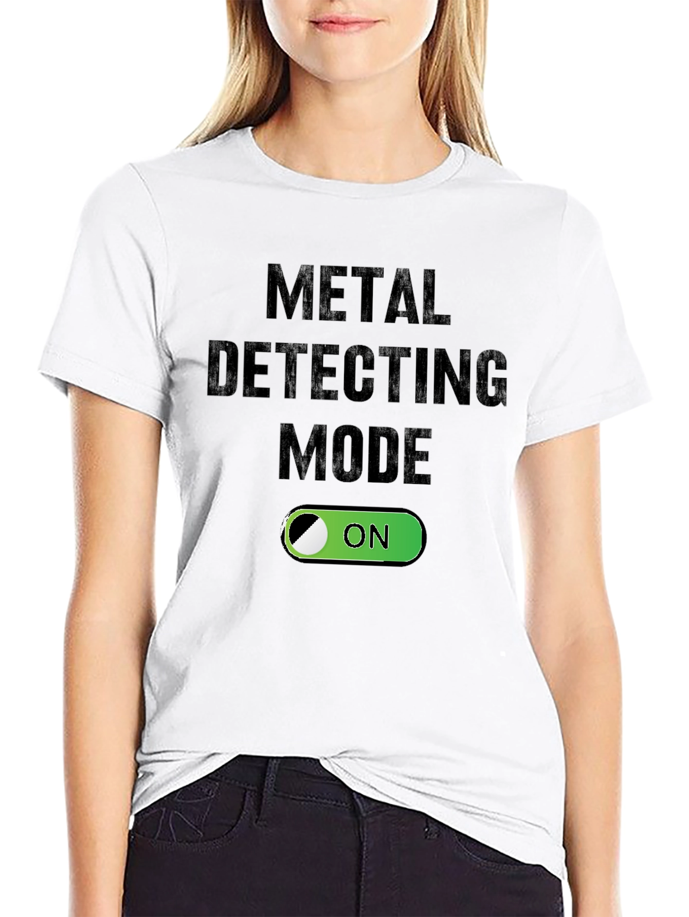 Black Metal Detecting Mode On T-Shirt view 9
