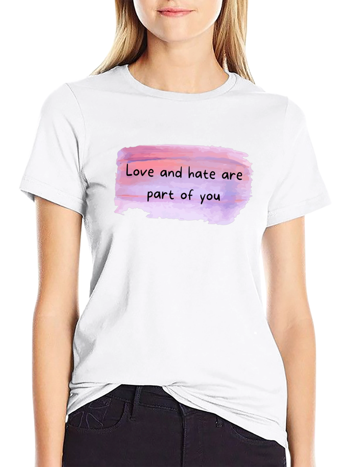 Black Love and Hate Tee - Express Yourself view 9