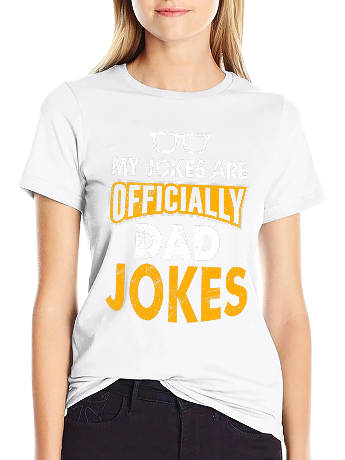 Black Officially Dad Jokes T-Shirt Funny Fathers Day Gift view 9