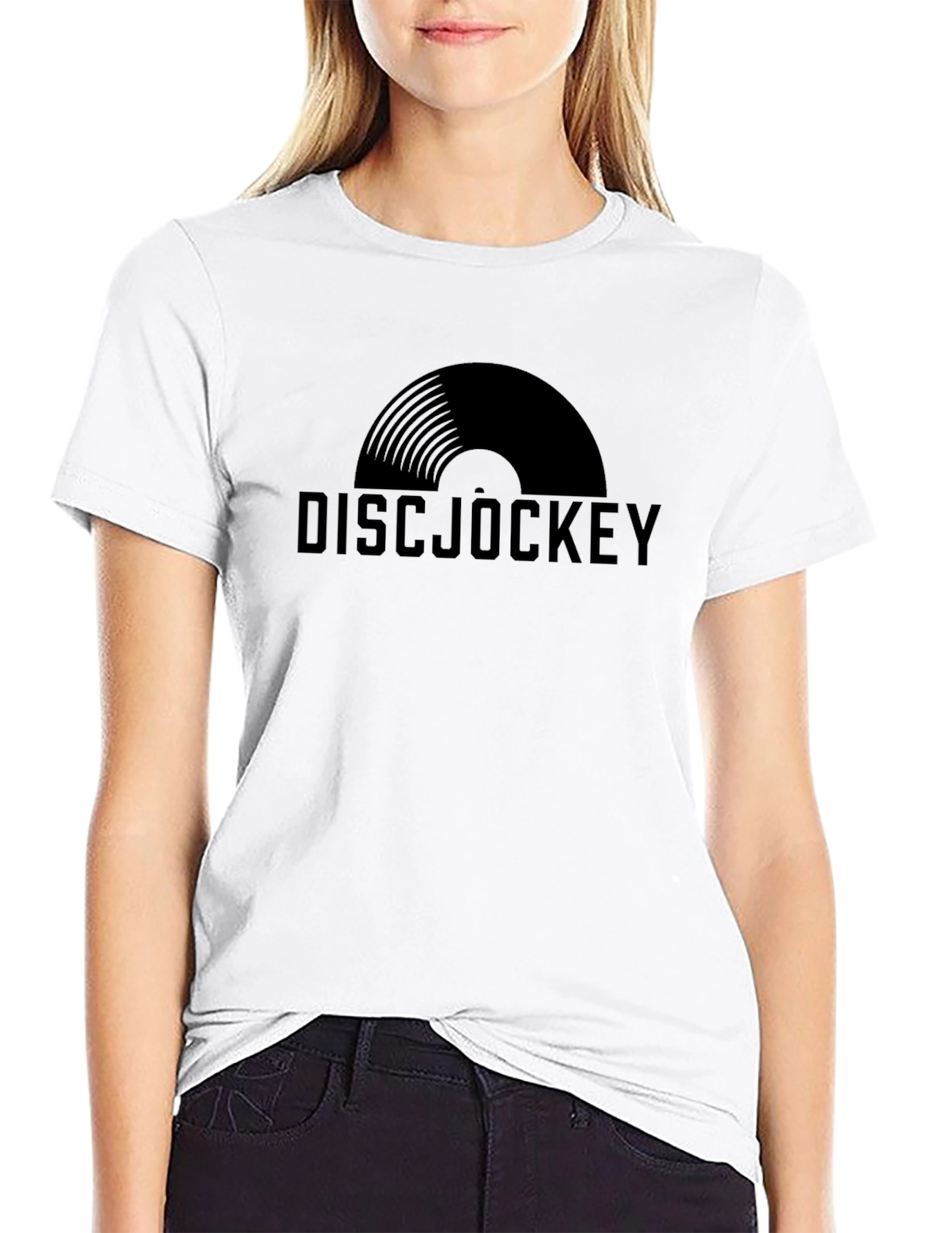 Black Disc Jockey Graphic Tee - Black view 9