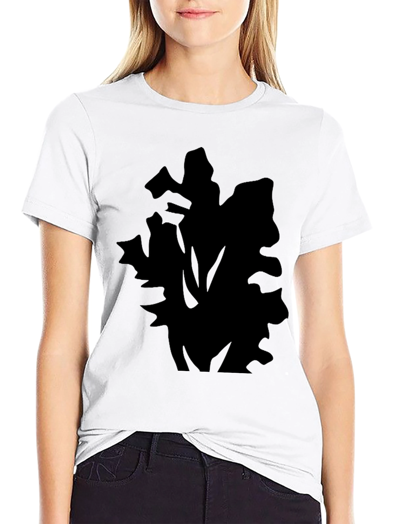 Black Men's Graphic Print Black T-Shirt view 9