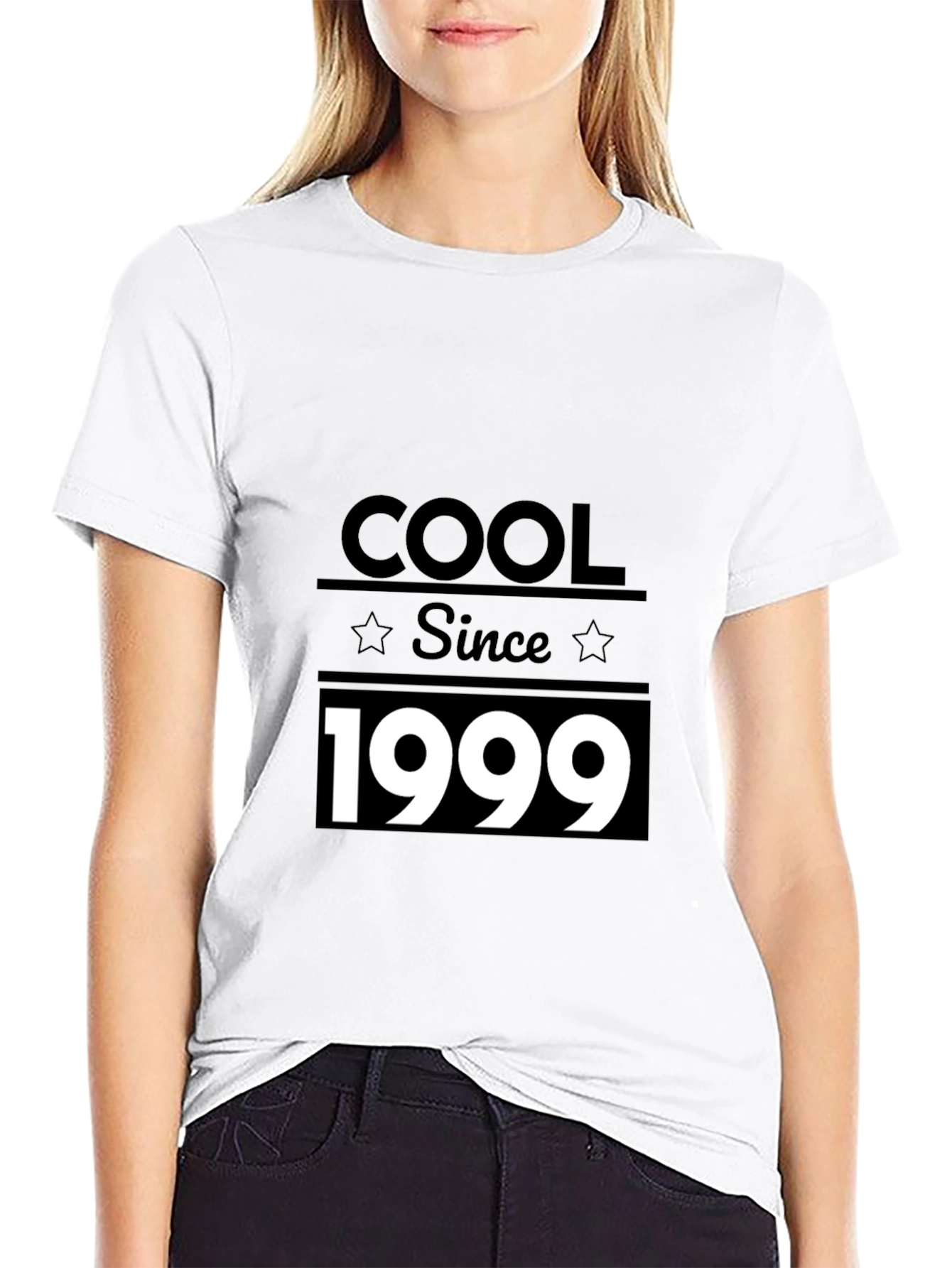 Black Cool Since 1999 Black Graphic T-Shirt view 9