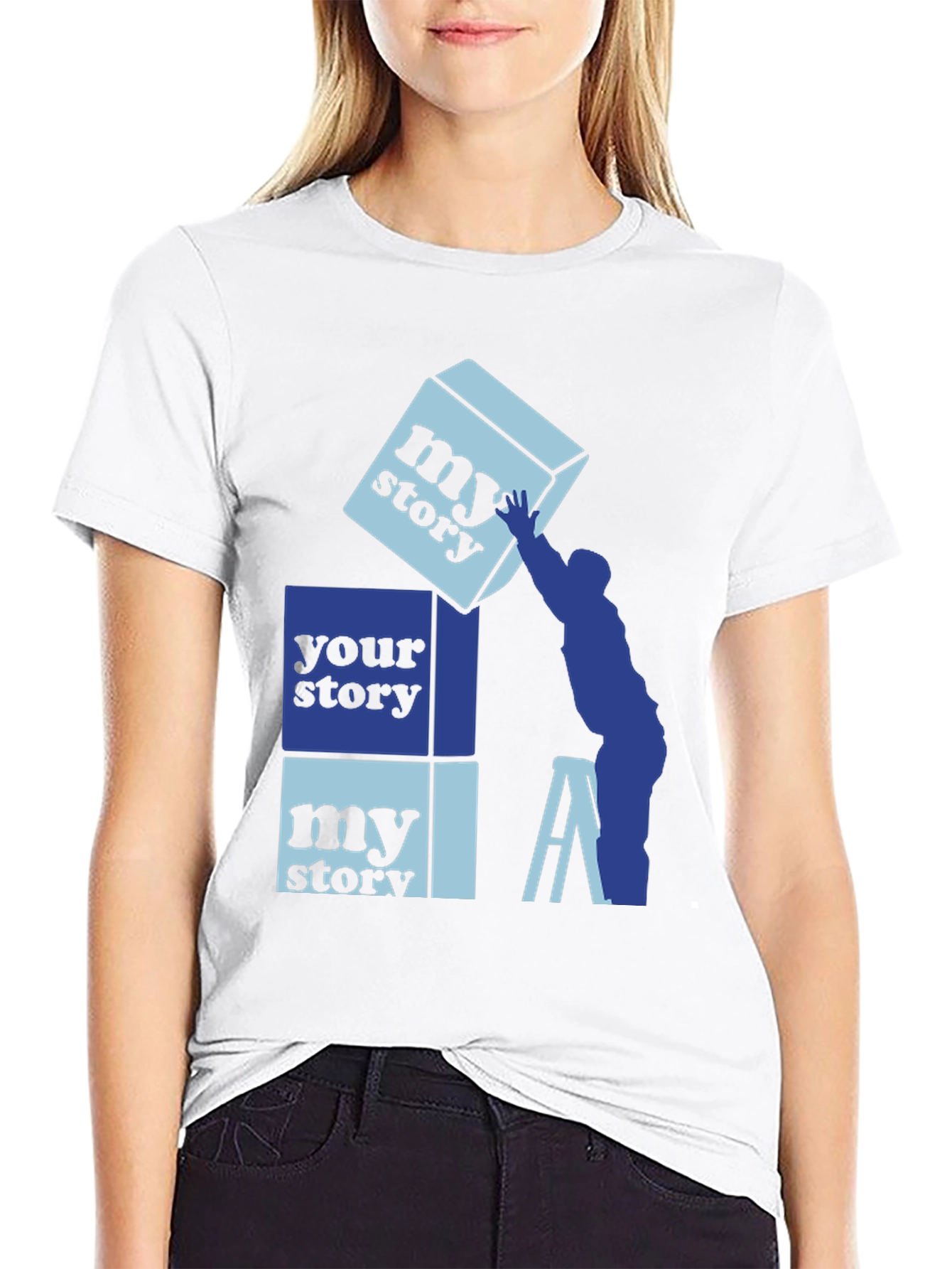 Black My Story Your Story Graphic Tee view 9