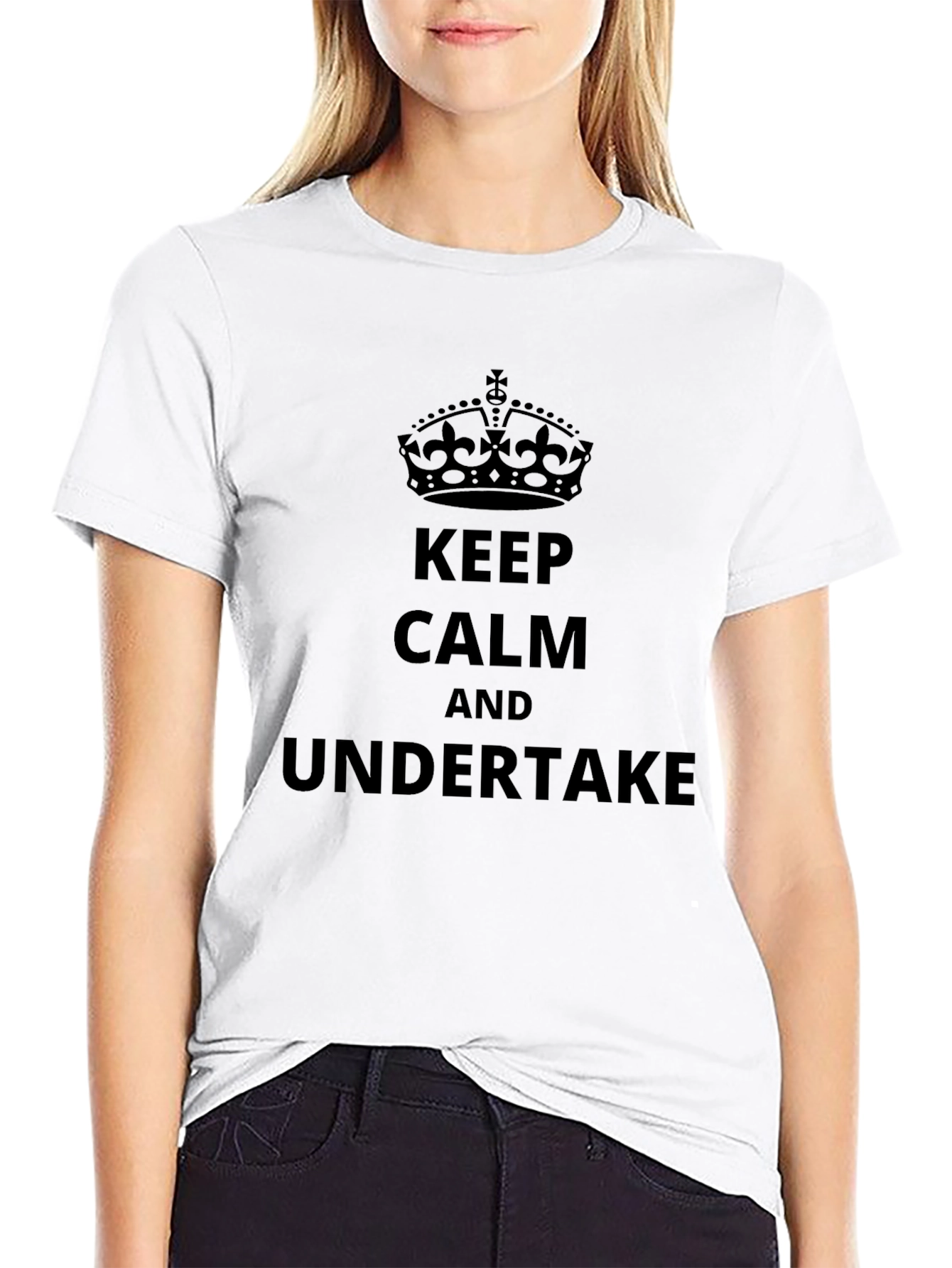 Black Keep Calm and Undertake T-Shirt view 9