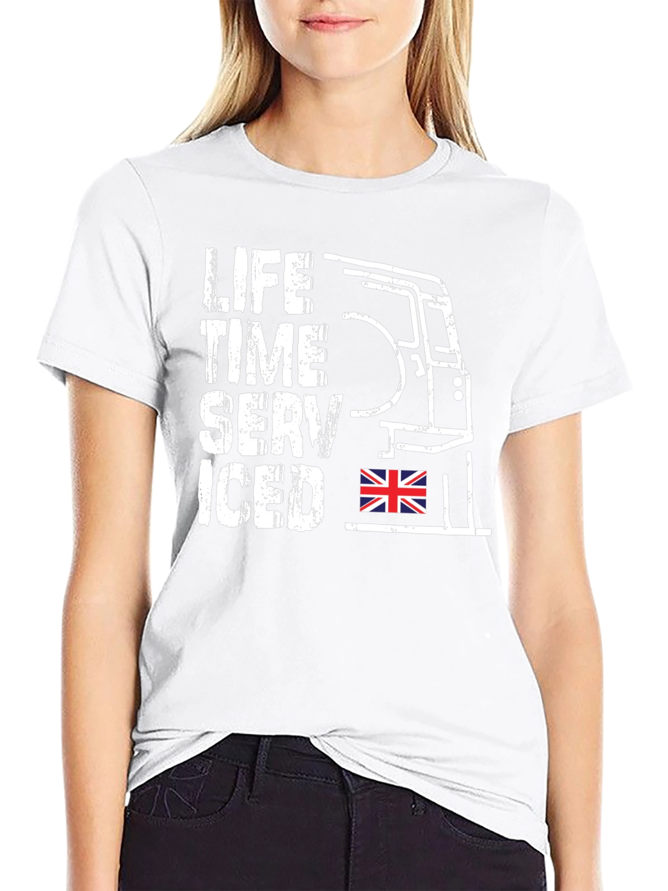 Black Life Time Serviced T-Shirt - Classic British Car Tee view 9