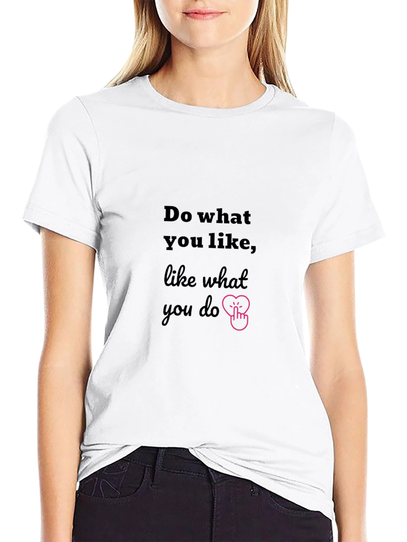 Black Do What You Like T-Shirt - Premium Cotton view 9