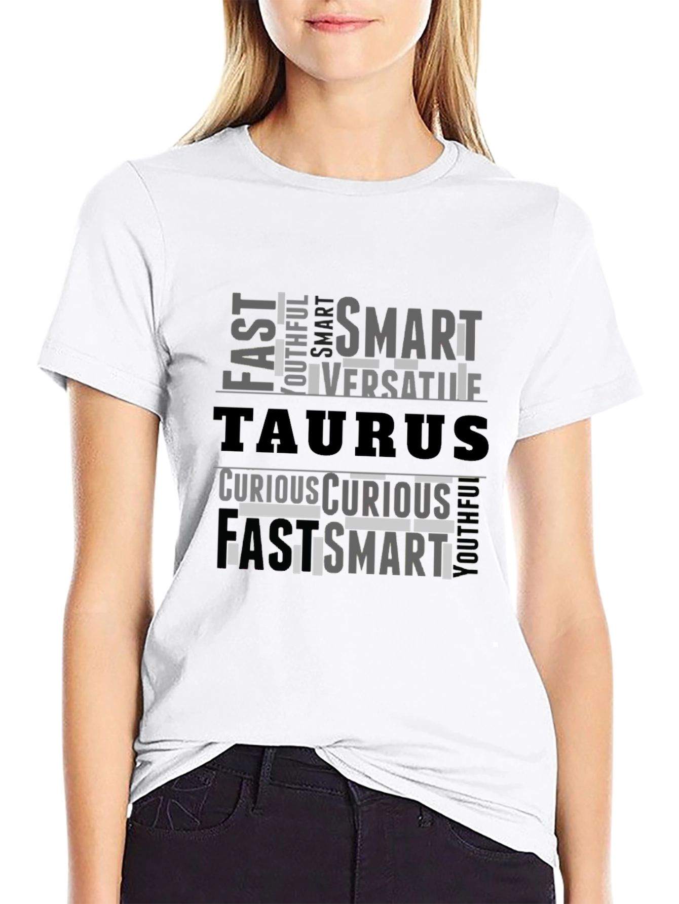 Taurus Zodiac Sign T-Shirt - Fast, Smart, Curious - 9