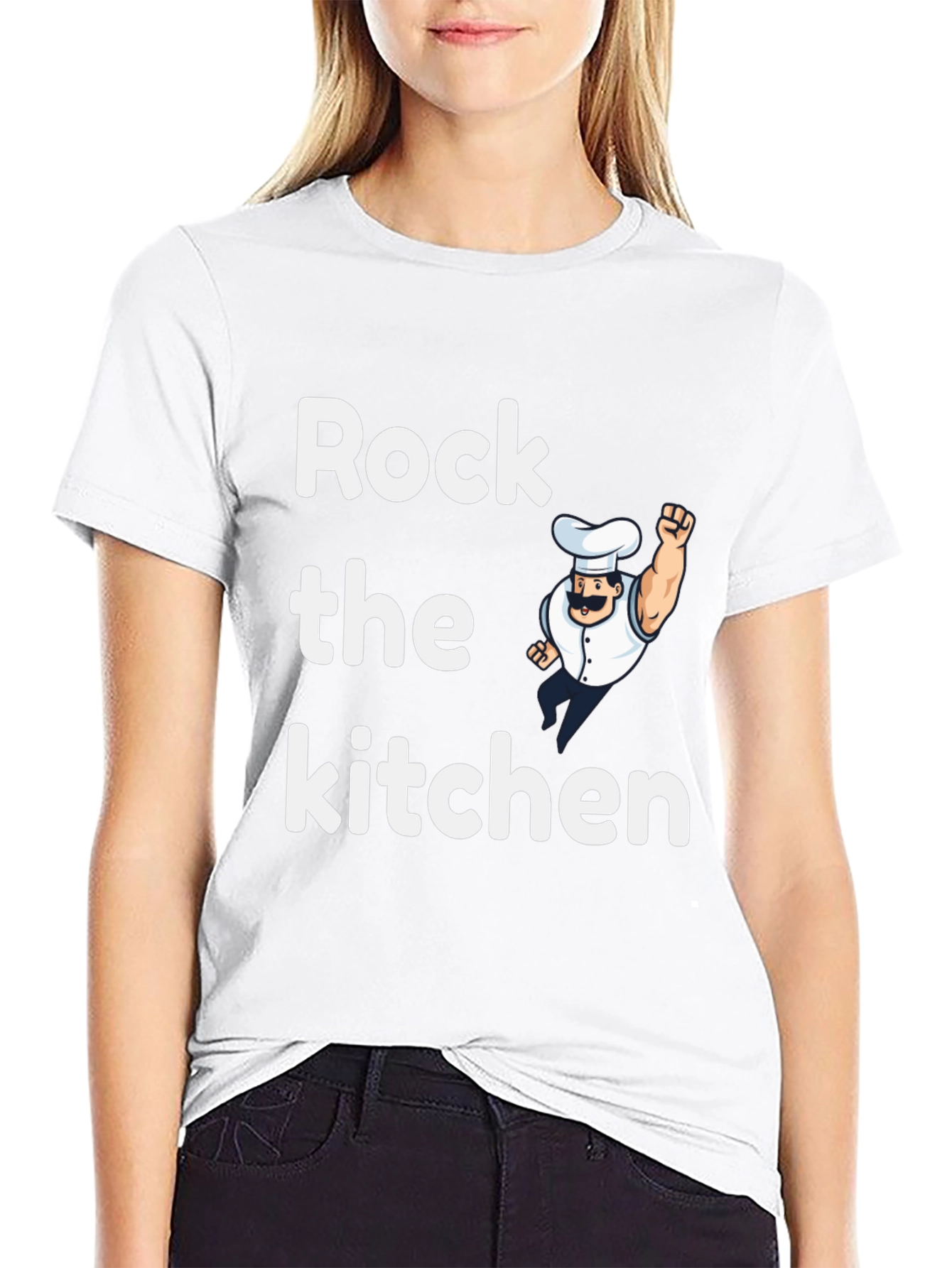 Black Rock the Kitchen T-Shirt Chef Design view 9