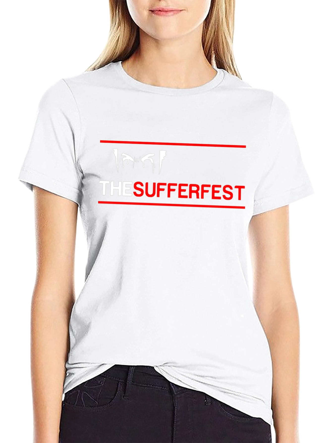 Black The Sufferfest Graphic Tee - Black Cotton Blend view 9