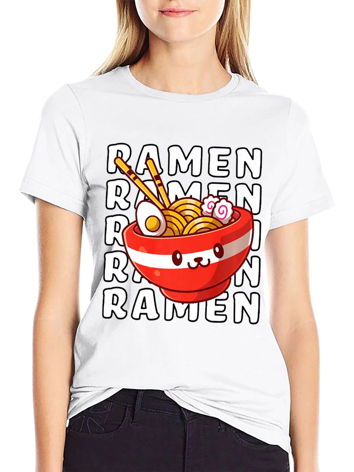 Black Ramen Lover Graphic T-Shirt view 9