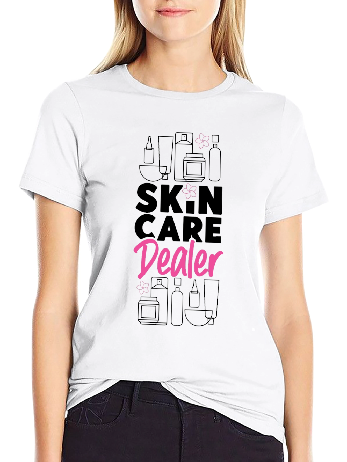 Black Skincare Dealer Graphic Tee view 9