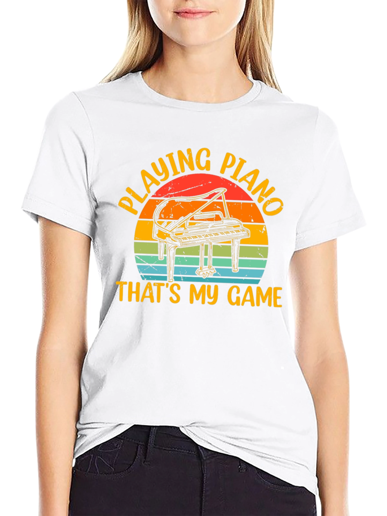 Piano Player T-Shirt - "That's My Game" Retro Style - 9