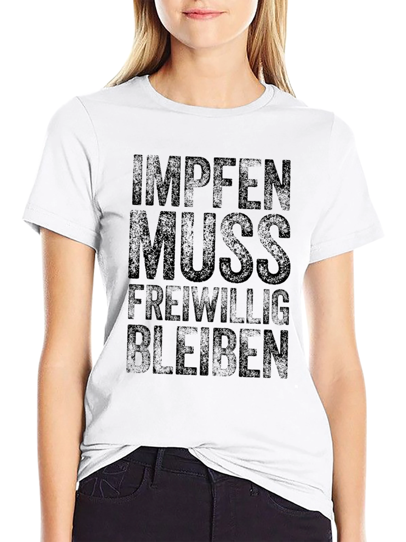 Black Impfem Muss Freiwillig Black T-Shirt view 9