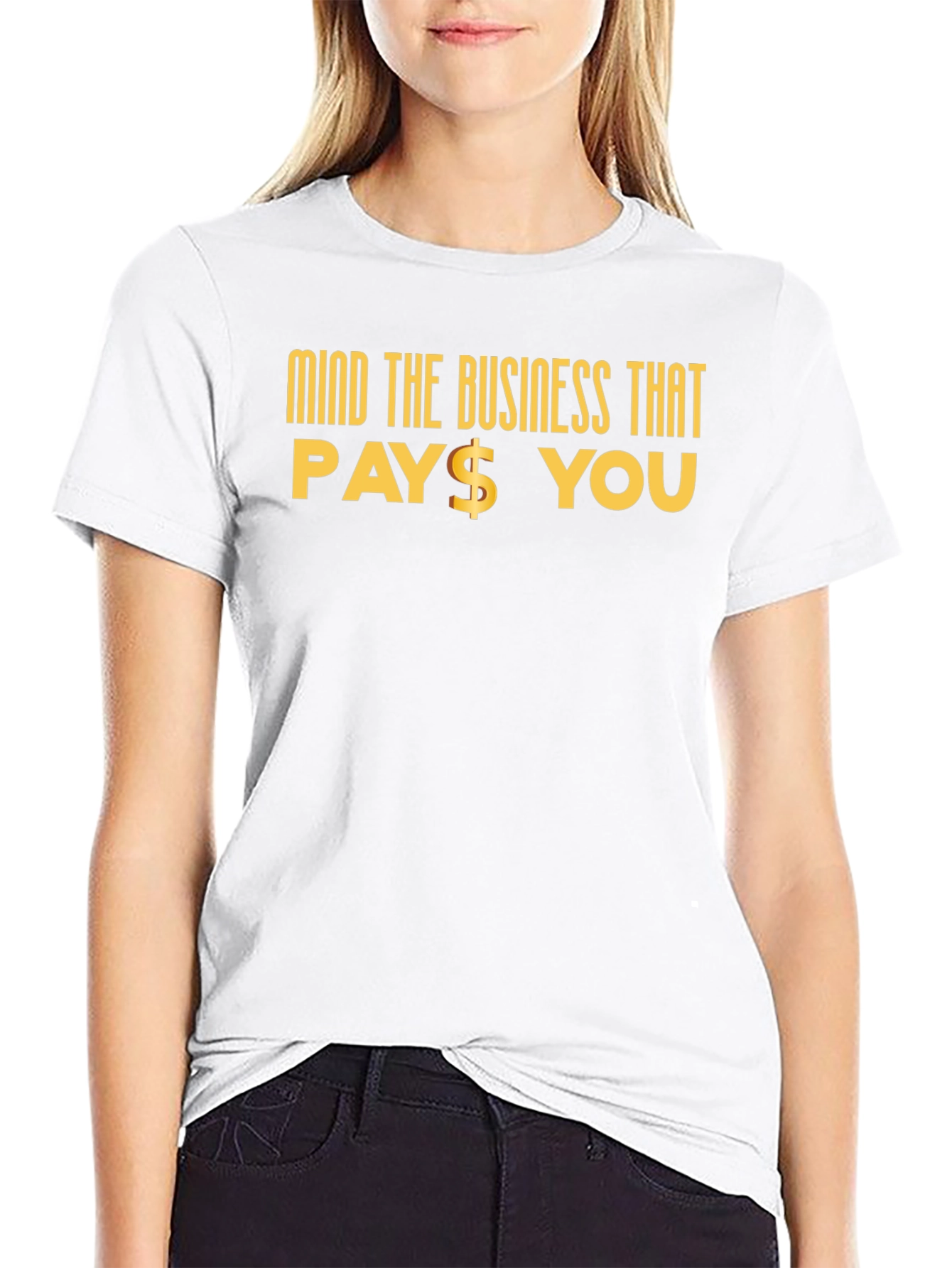 Black Mind The Business That Pays You Graphic Tee view 9