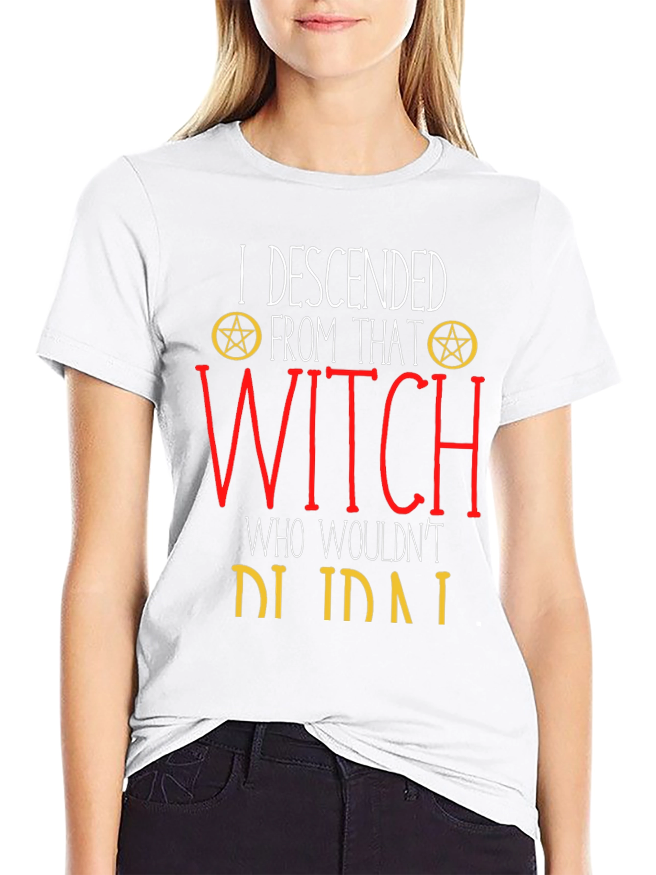 Black Witch Descendant Graphic Tee - Black view 9