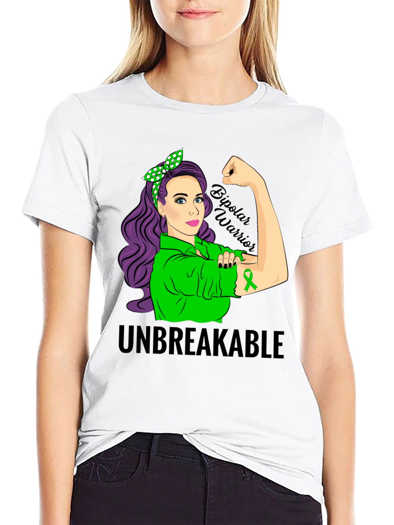 Unbreakable Bipolar Warrior Awareness T-Shirt - 9