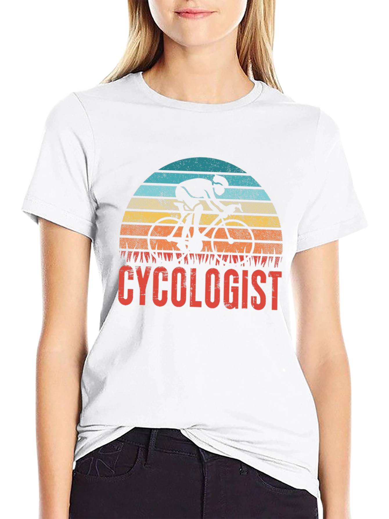 Black Cycologist T-Shirt - Funny Cycling Gift for Bike Lovers view 9