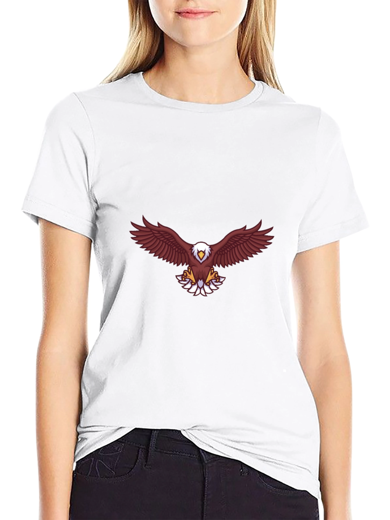 Black Eagle Graphic Black T-Shirt - Bold & Stylish view 9