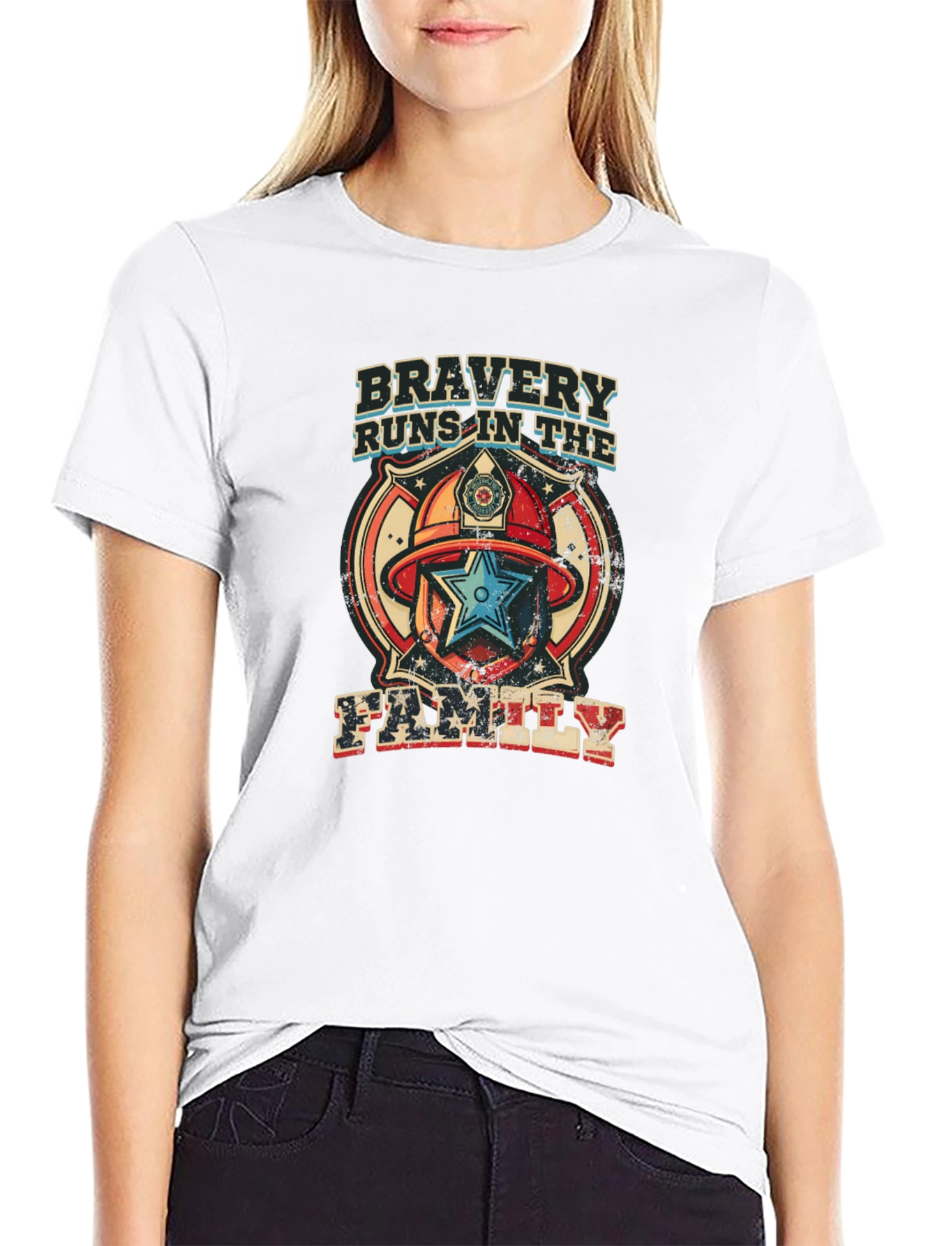 Black Bravery Runs in the Family Graphic Tee view 9