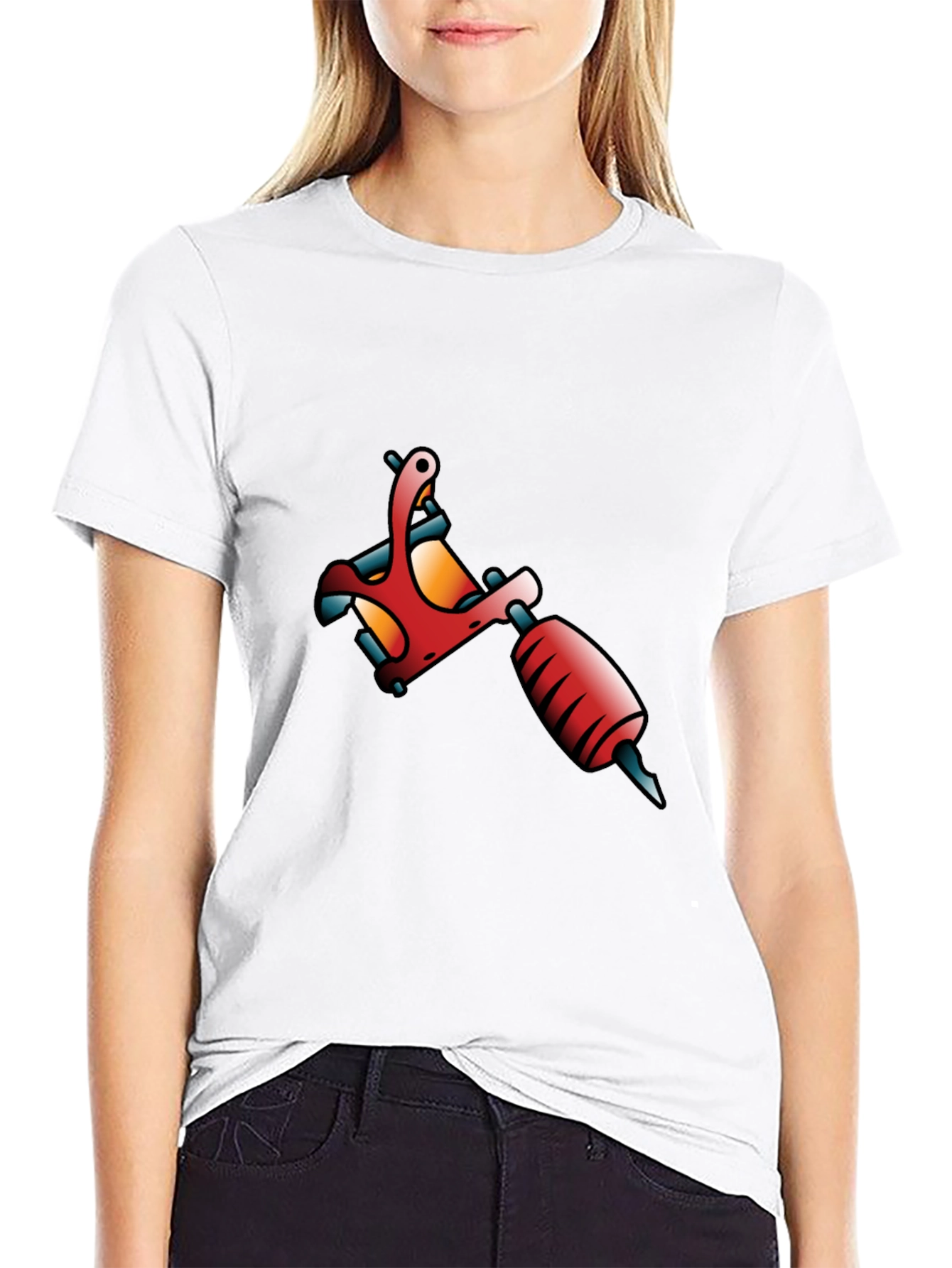 Black Tattoo Machine Graphic Tee - Classic Cool view 9