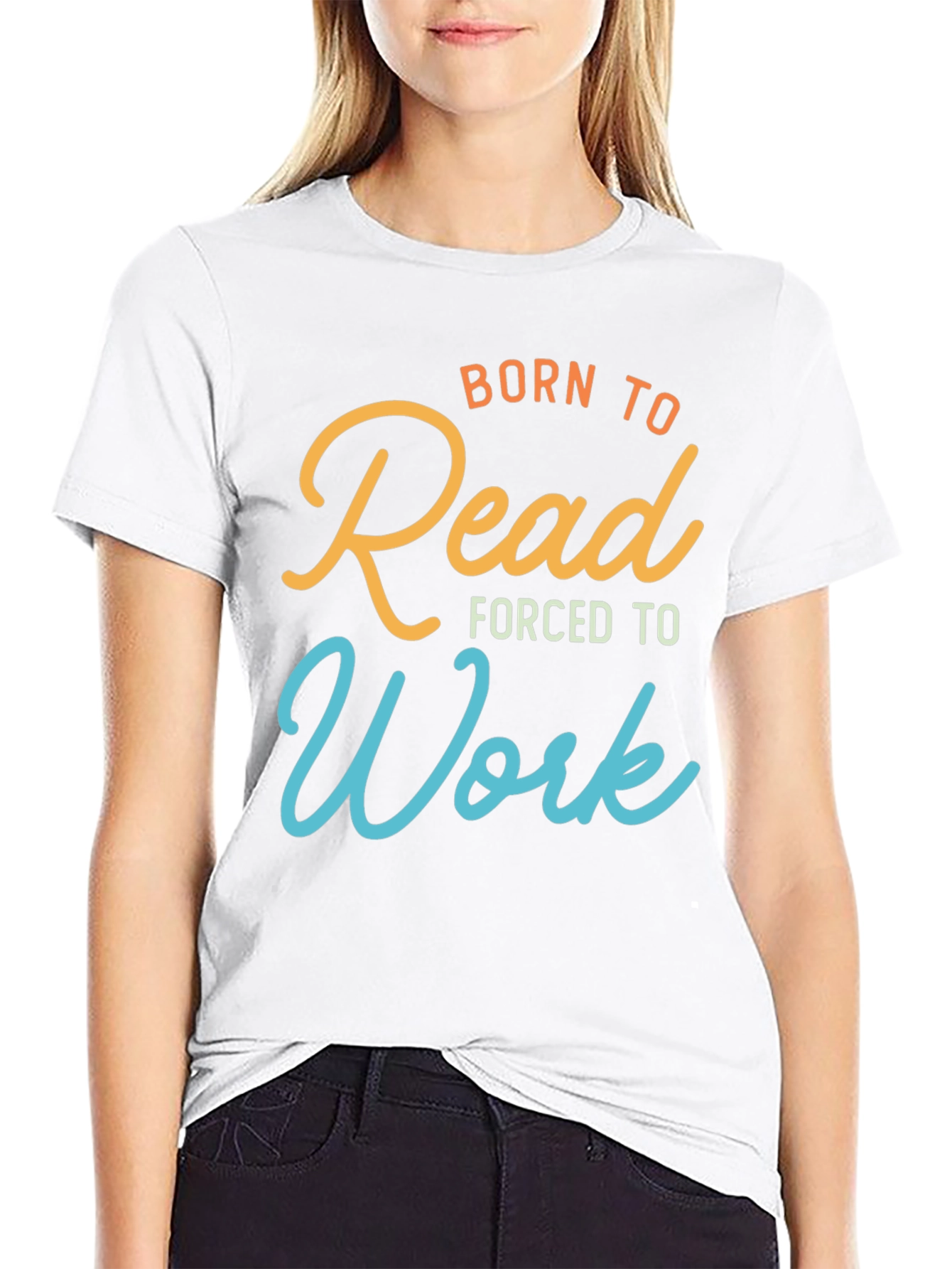 Black Born to Read T-Shirt Funny Book Lover Tee view 9