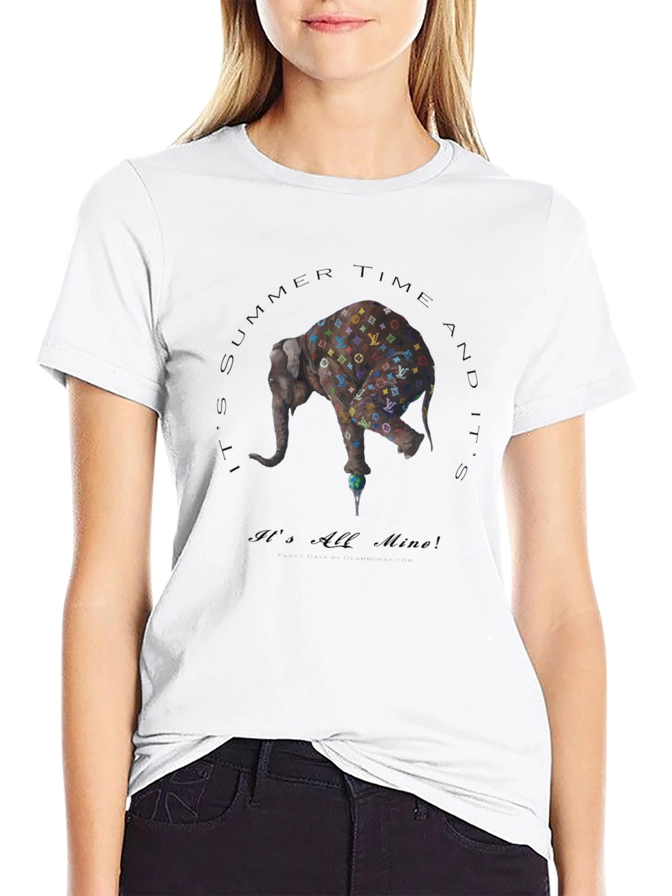 Black Elephant "It's All Mine" Graphic T-Shirt view 9