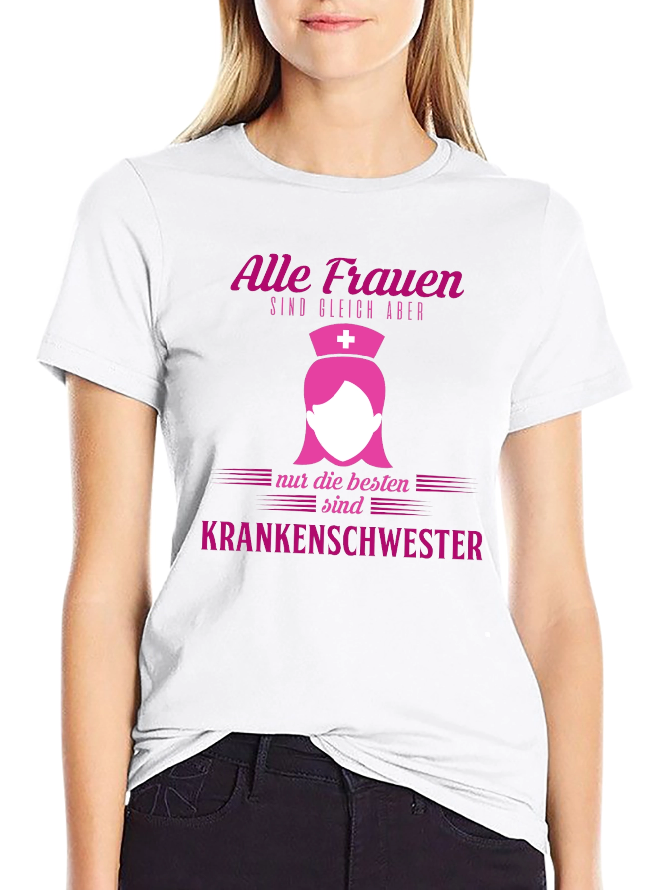 Black Nurse T-Shirt - Alle Frauen sind gleich aber Krankenschwester view 9