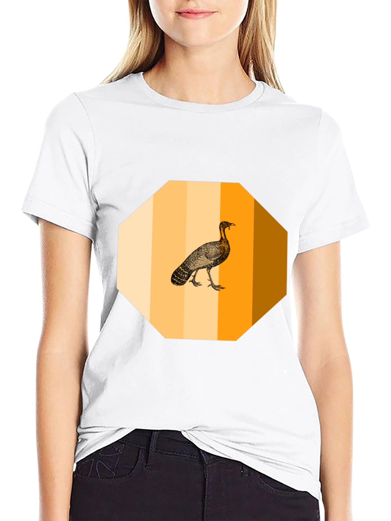 Black Turkey Graphic Tee - Thanksgiving Holiday T-Shirt view 9