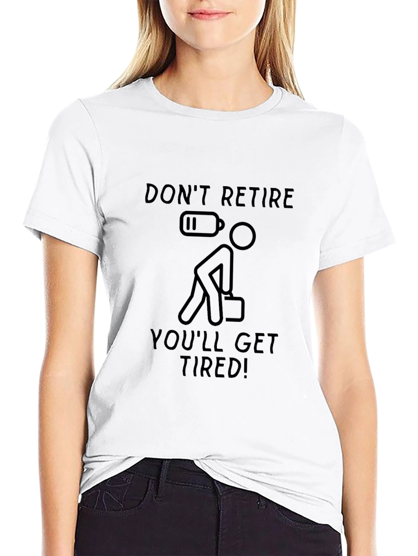 Black Don't Retire You'll Get Tired T-Shirt view 9