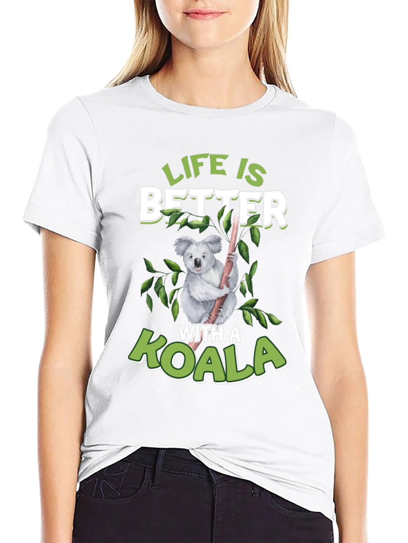 Black Life is Better With a Koala Graphic T-Shirt view 9