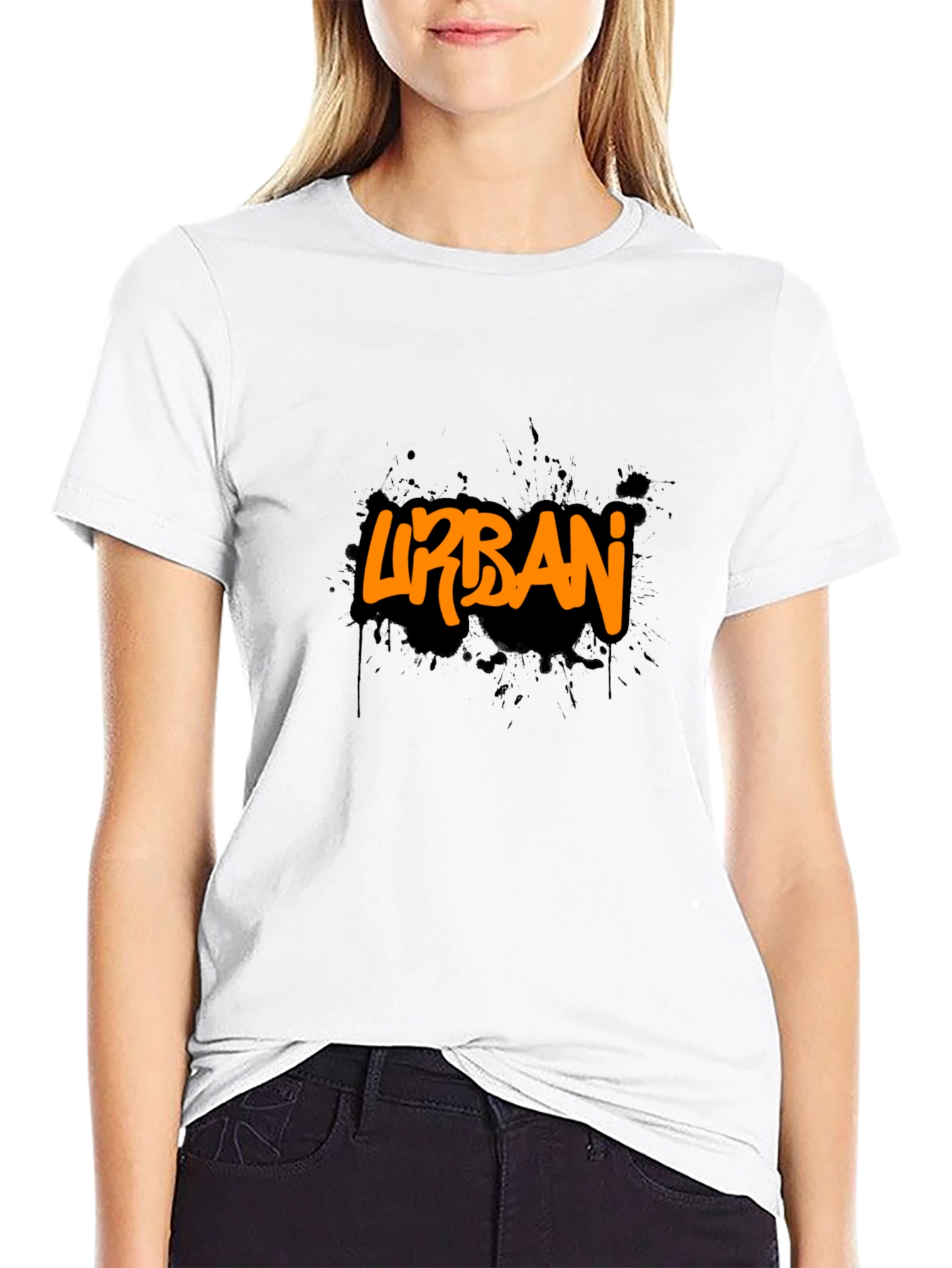 Black Urban Graphic Tee - Black Men's T-Shirt view 9