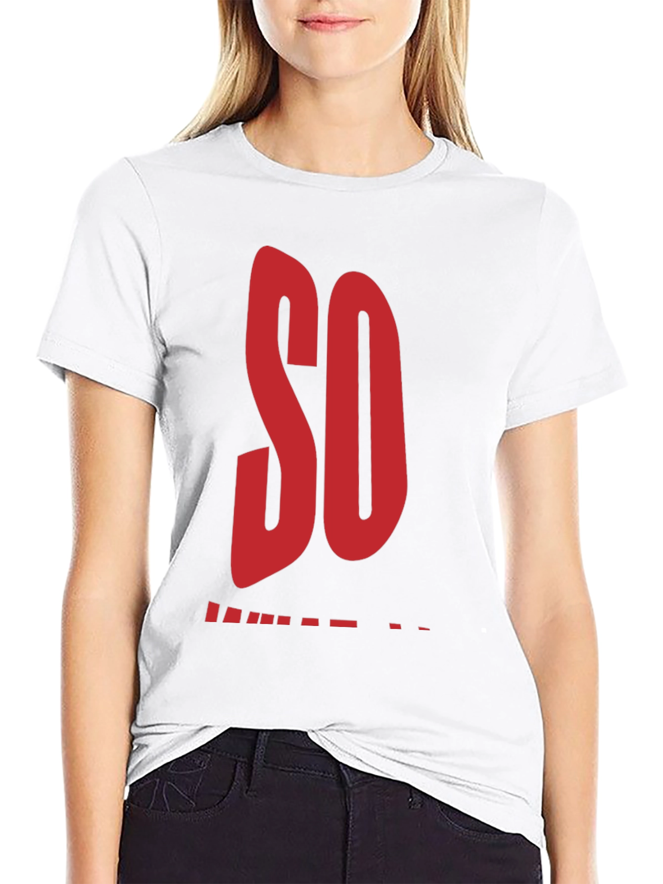 Black Statement T-Shirt: "So Close" Black Tee view 9