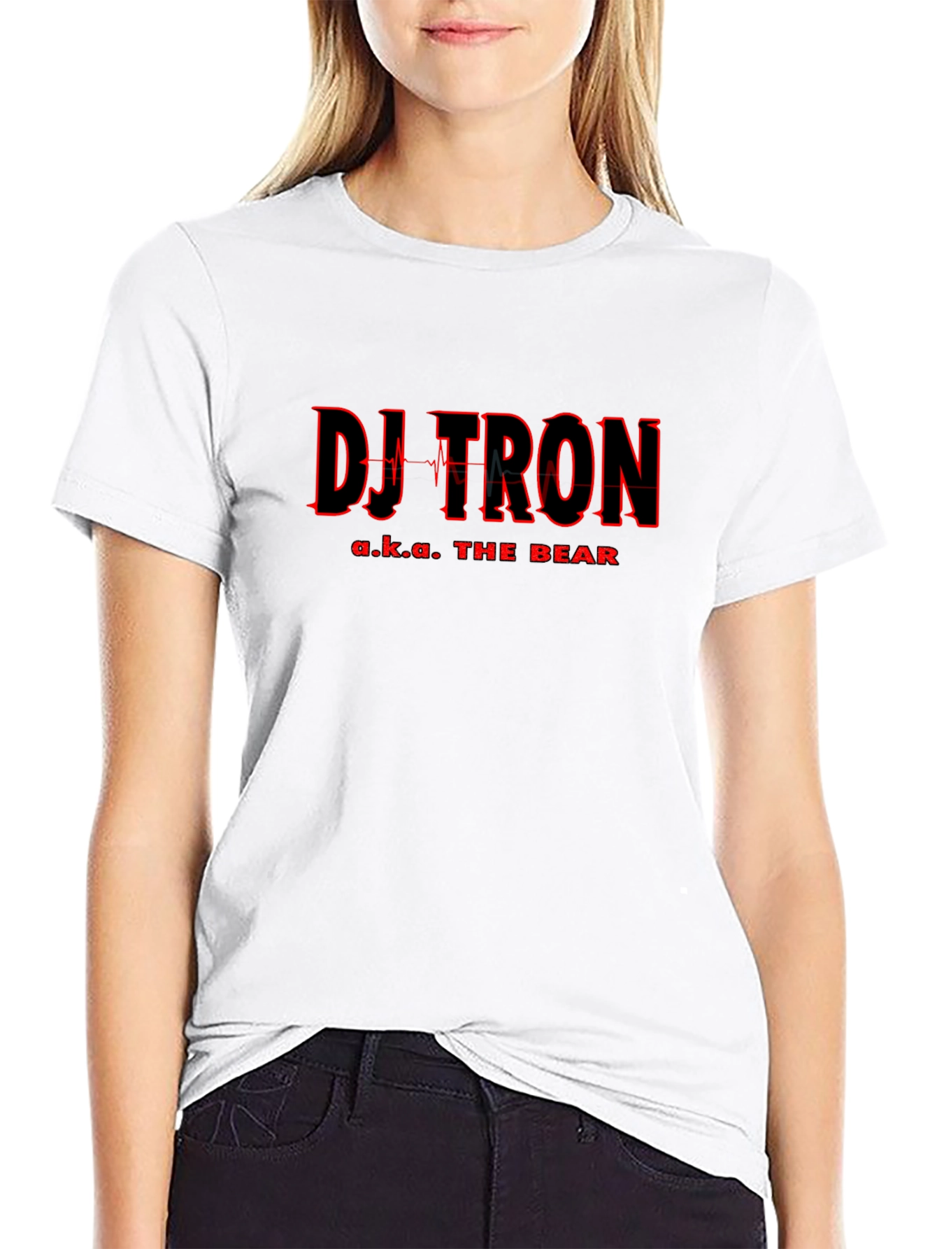 Black DJ Tron Graphic Tee - Black Short Sleeve T-Shirt view 9
