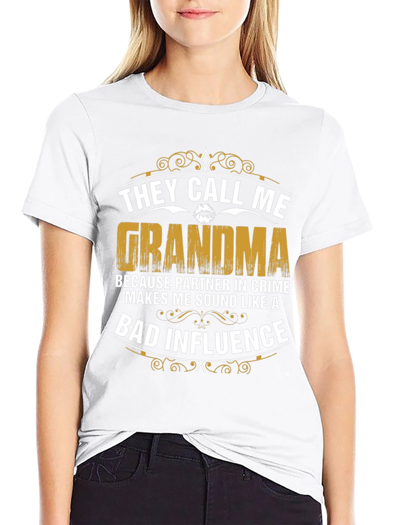 Black They Call Me Grandma T-Shirt view 9