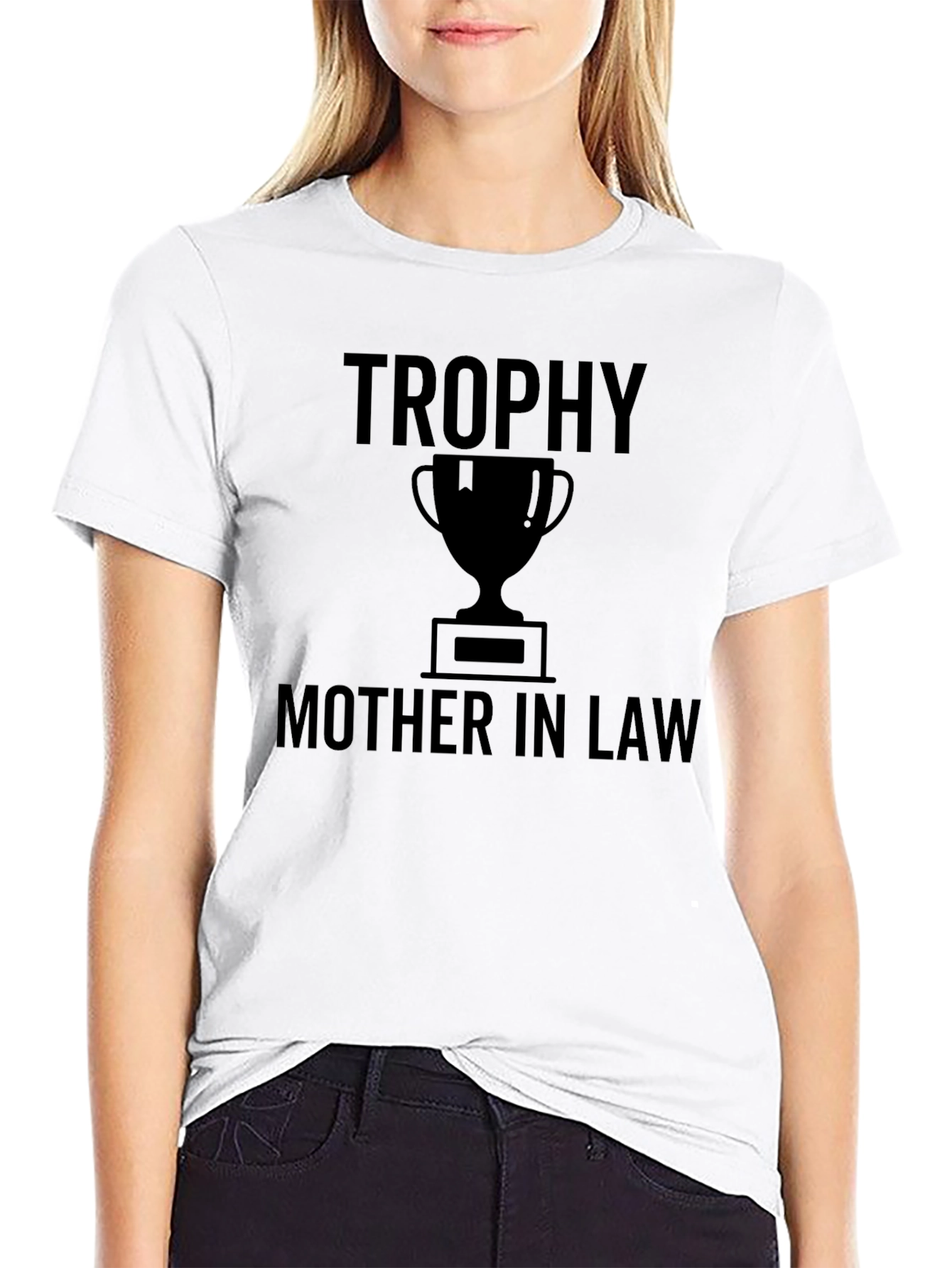 Black Trophy Mother-In-Law Black T-Shirt view 9