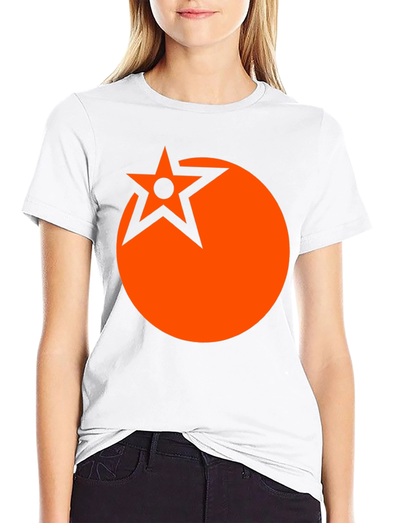 Black Star Circle Graphic Tee - Bold Statement Shirt view 9